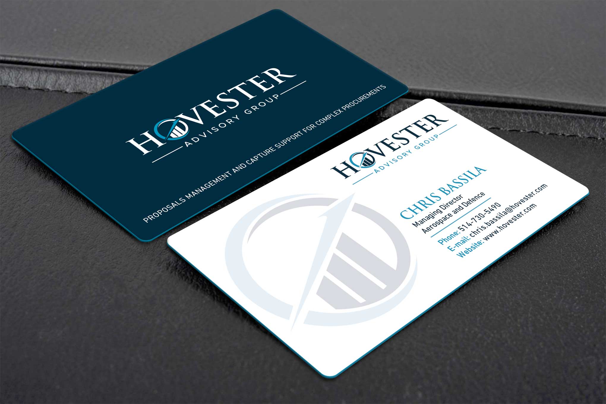 Business Card Design by Creative Moon Design for Hovester Advisory Group | Design #28604597