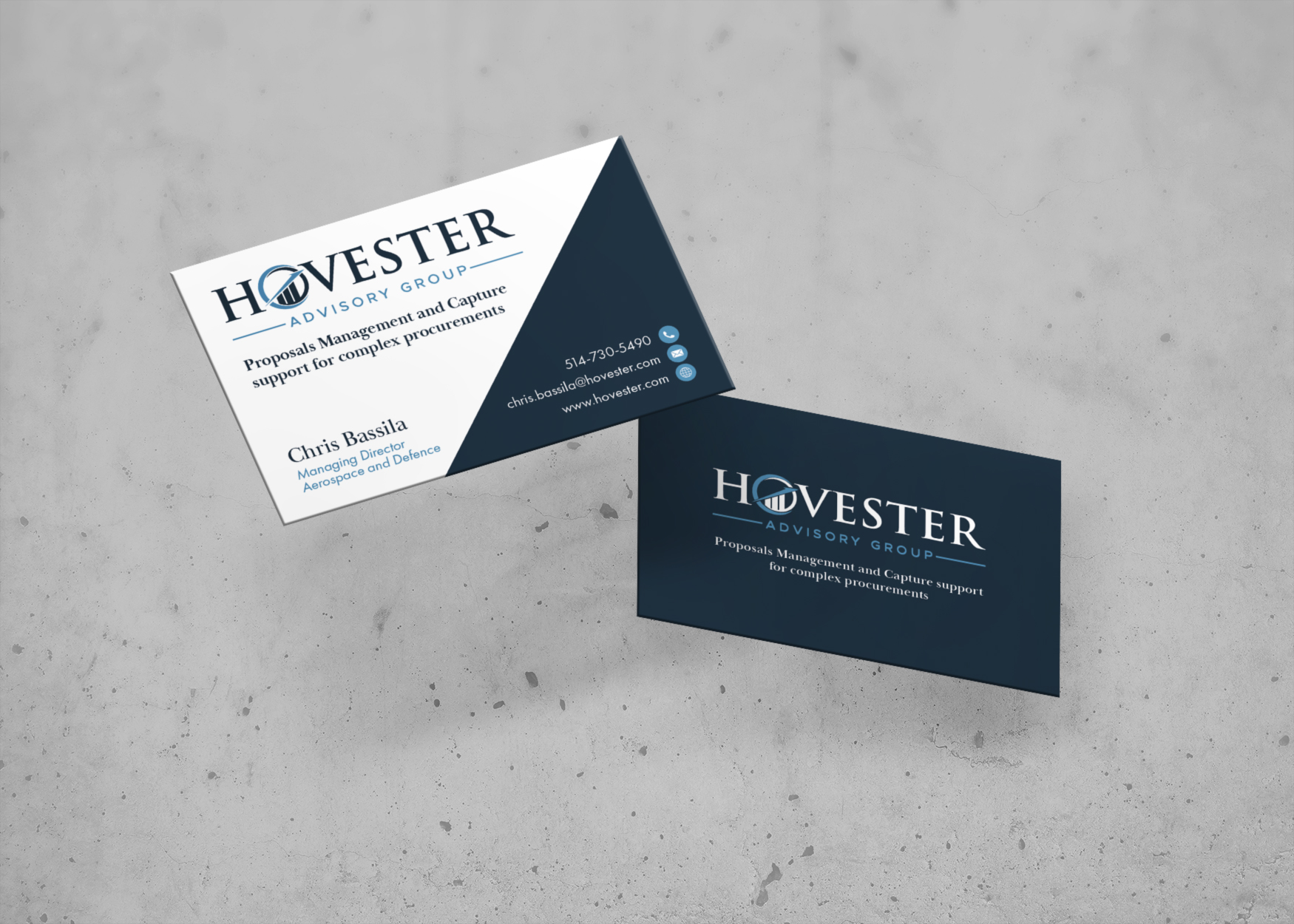 Business Card Design by r.benlak for Hovester Advisory Group | Design #28592747