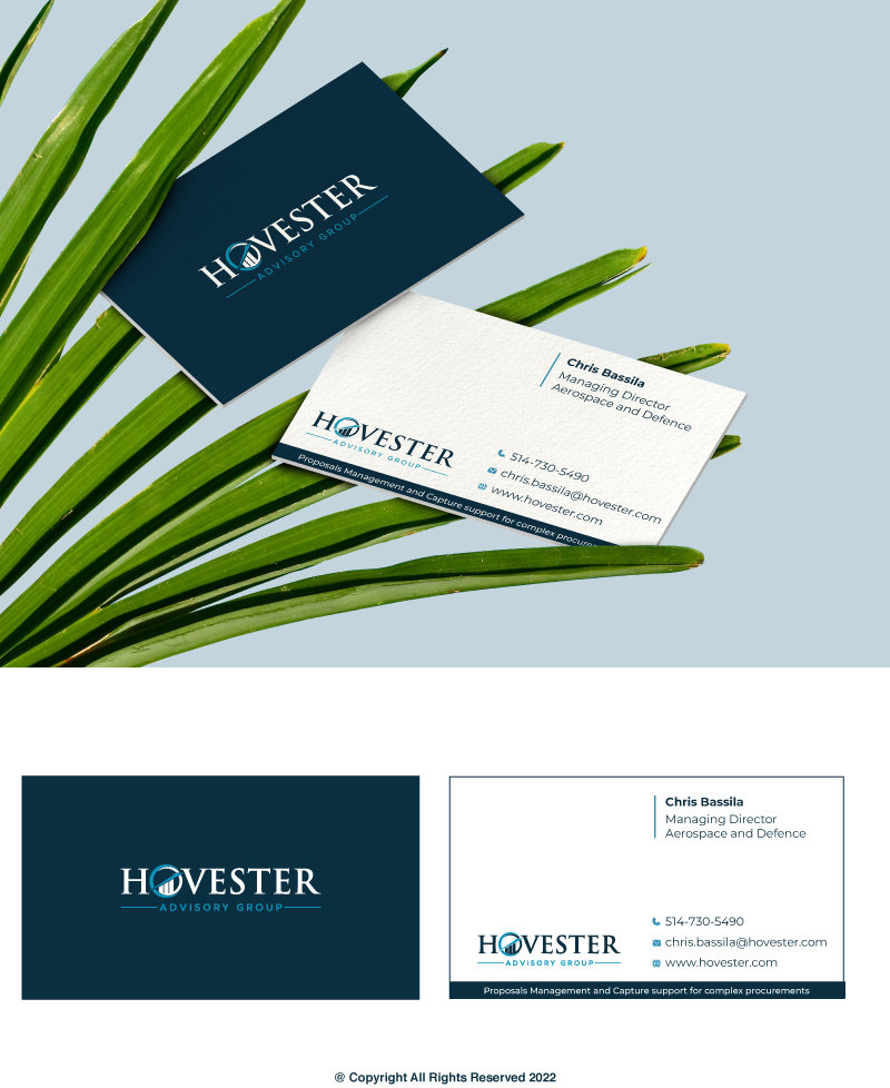 Business Card Design by Ash  for Hovester Advisory Group | Design #28592121