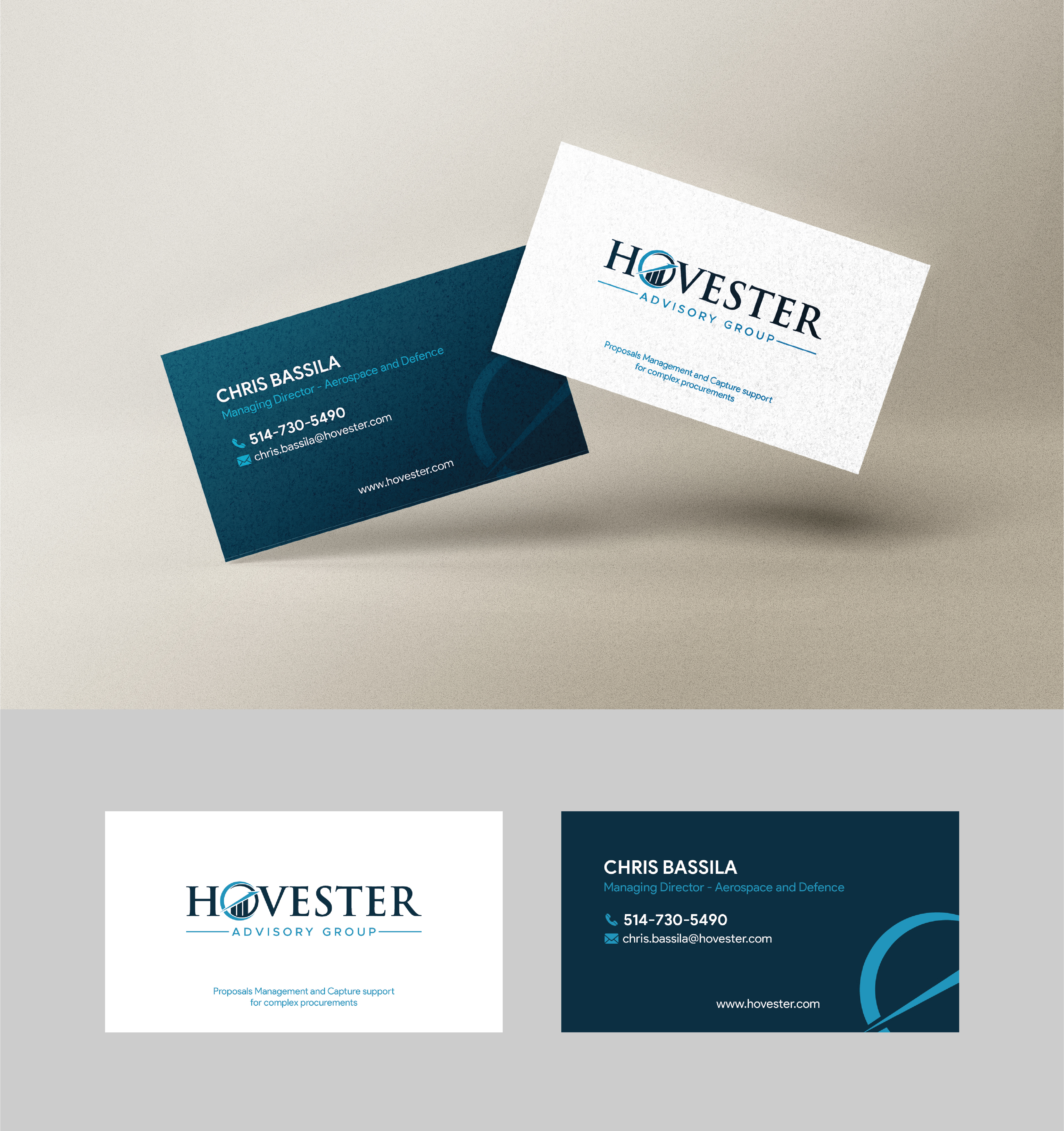 Business Card Design by Julio Pastore for Hovester Advisory Group | Design #28591896