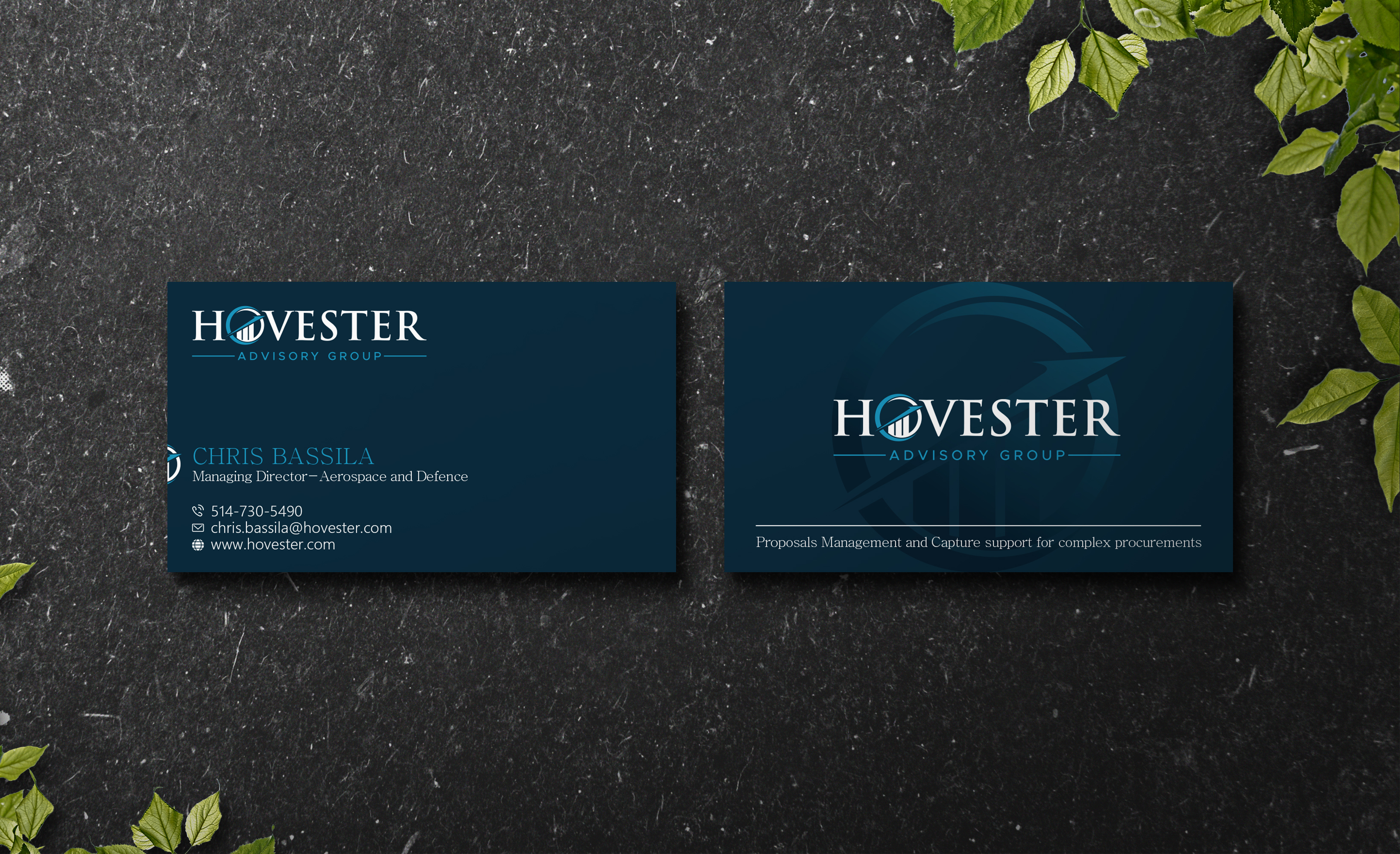 Business Card Design by Verified artistry (Design garden) for Hovester Advisory Group | Design #28599056