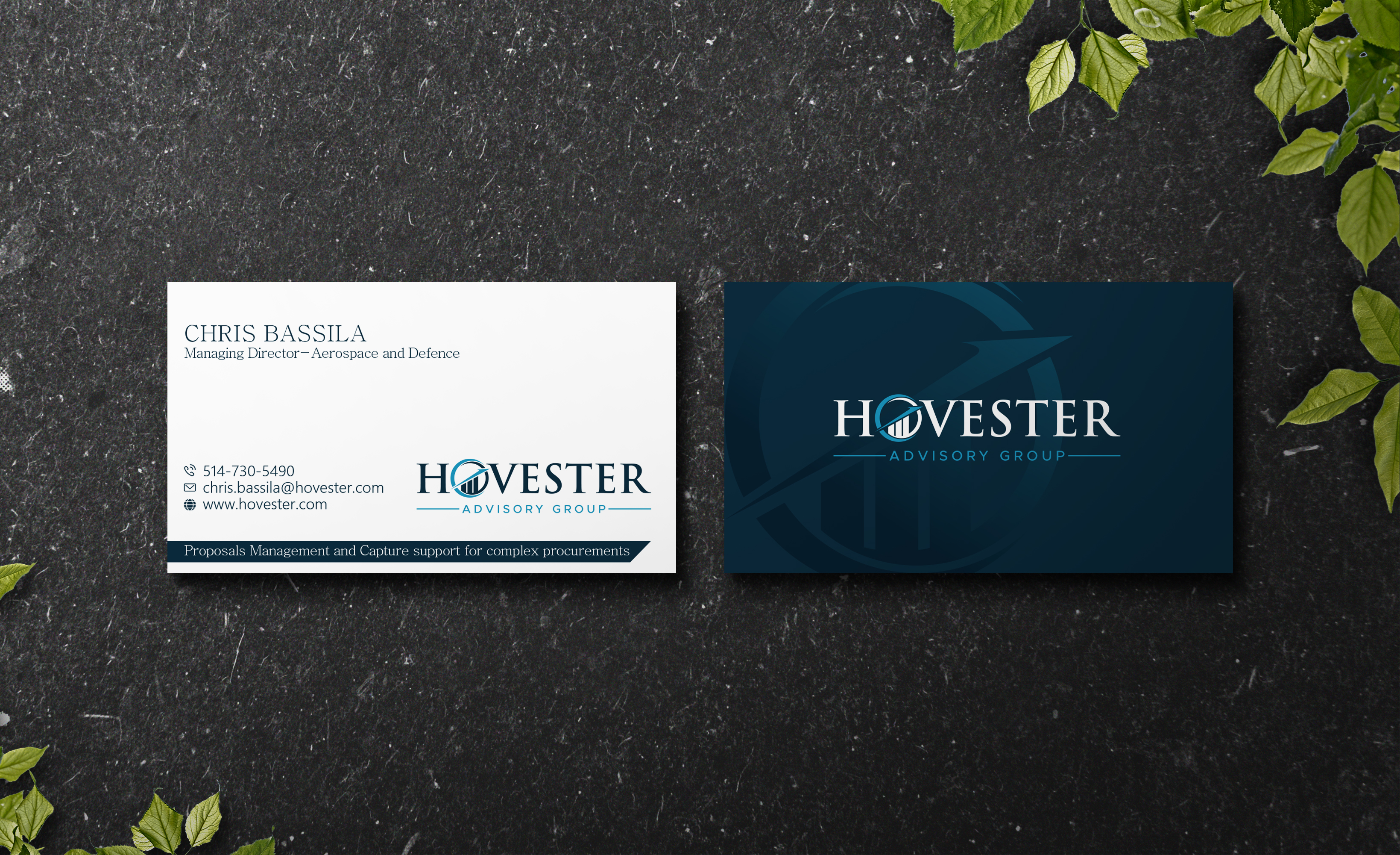 Business Card Design by Verified artistry (Design garden) for Hovester Advisory Group | Design #28599062