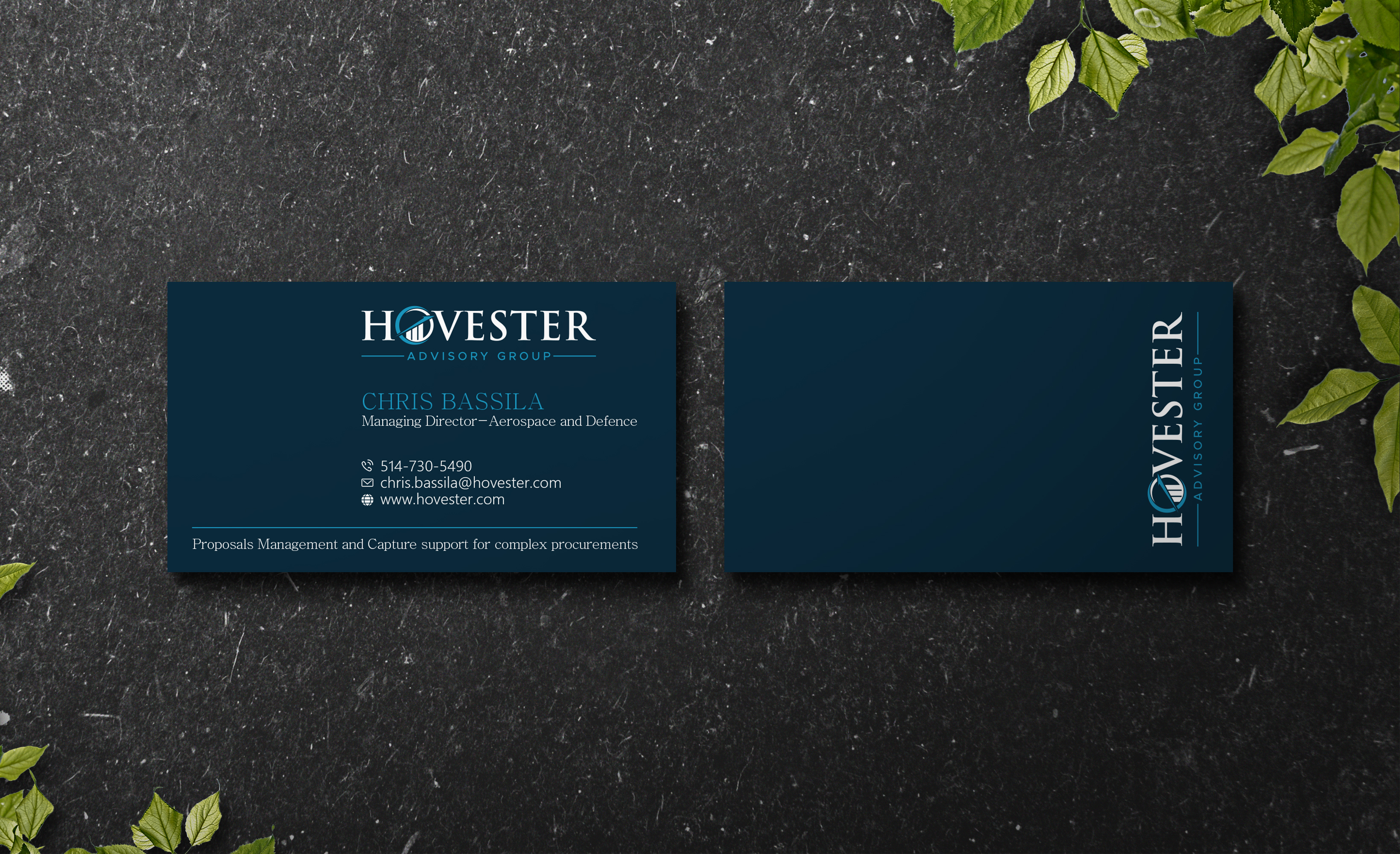 Business Card Design by Verified artistry (Design garden) for Hovester Advisory Group | Design #28599063