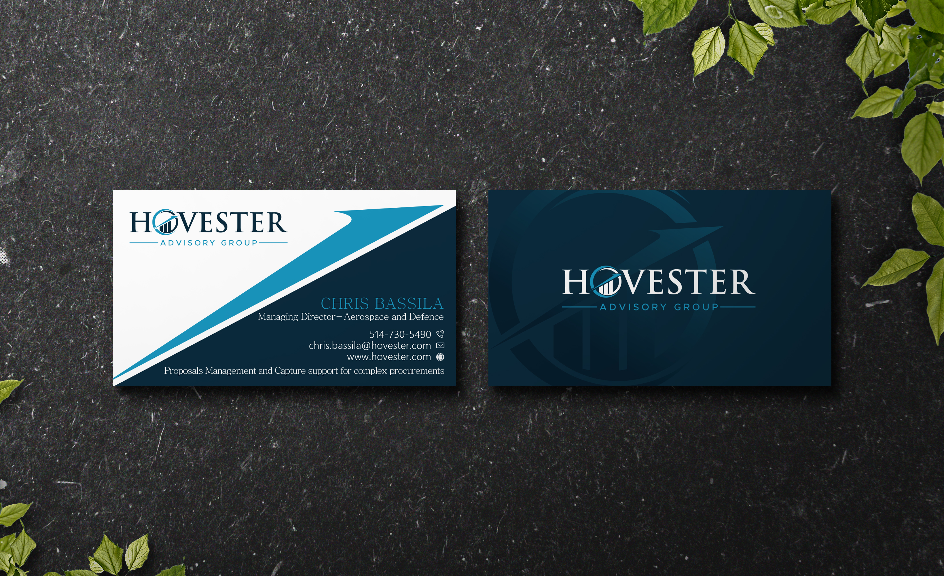Business Card Design by Verified artistry (Design garden) for Hovester Advisory Group | Design #28599064