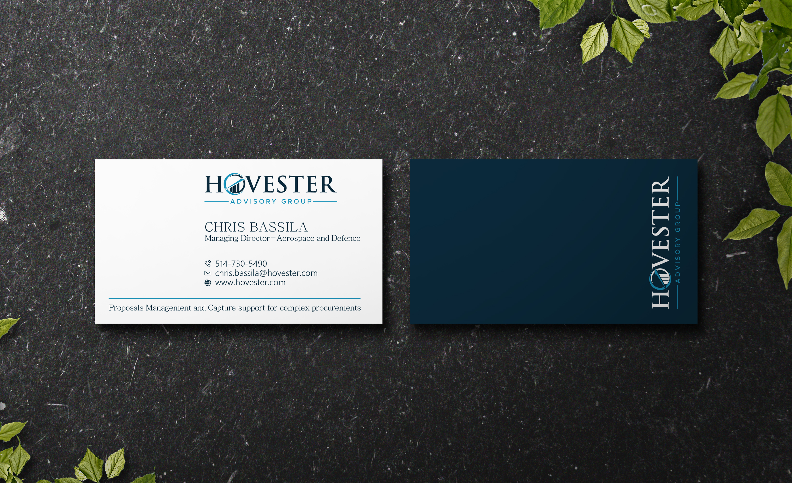Business Card Design by Verified artistry (Design garden) for Hovester Advisory Group | Design #28599065