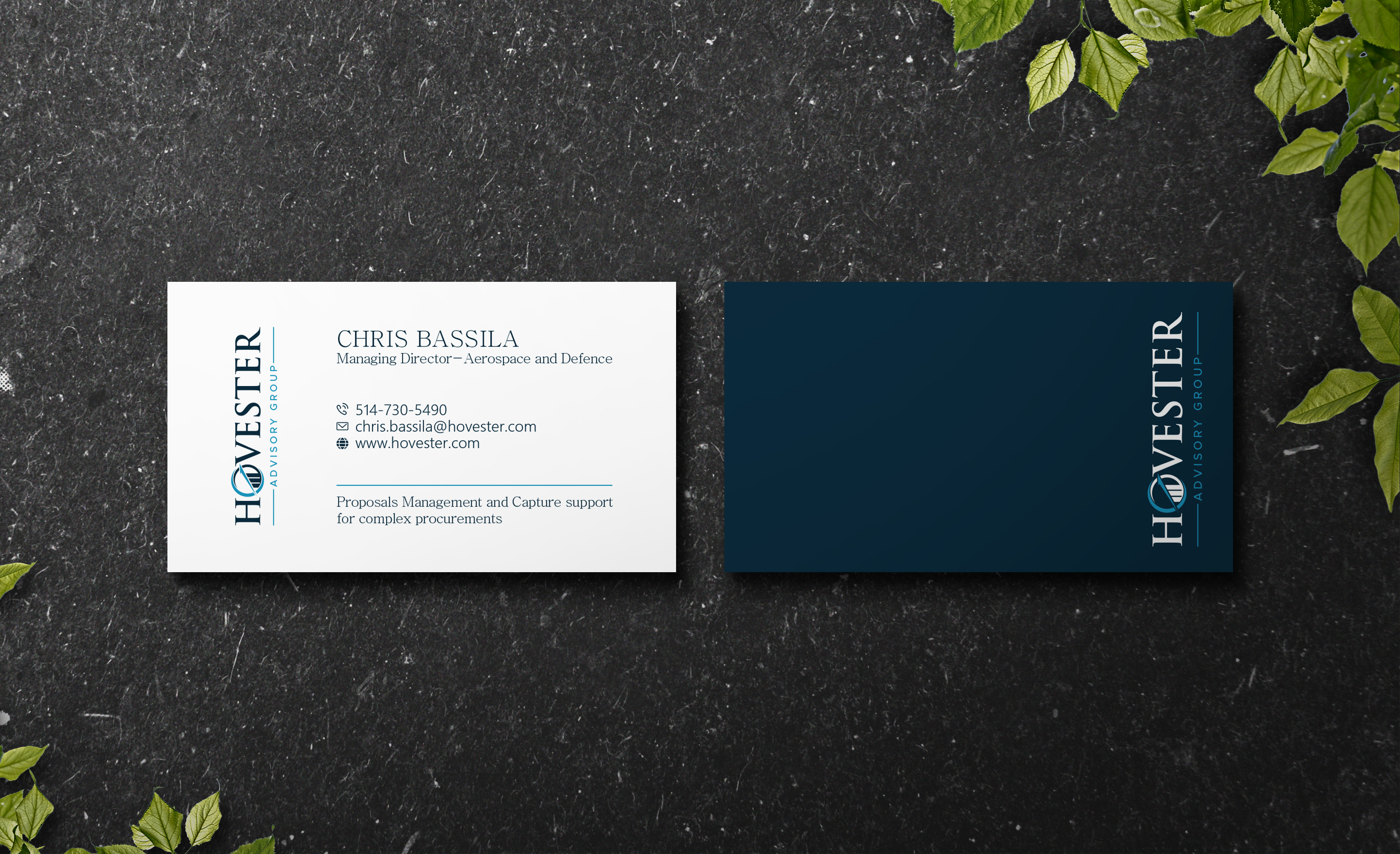 Business Card Design by Verified artistry (Design garden) for Hovester Advisory Group | Design #28599066