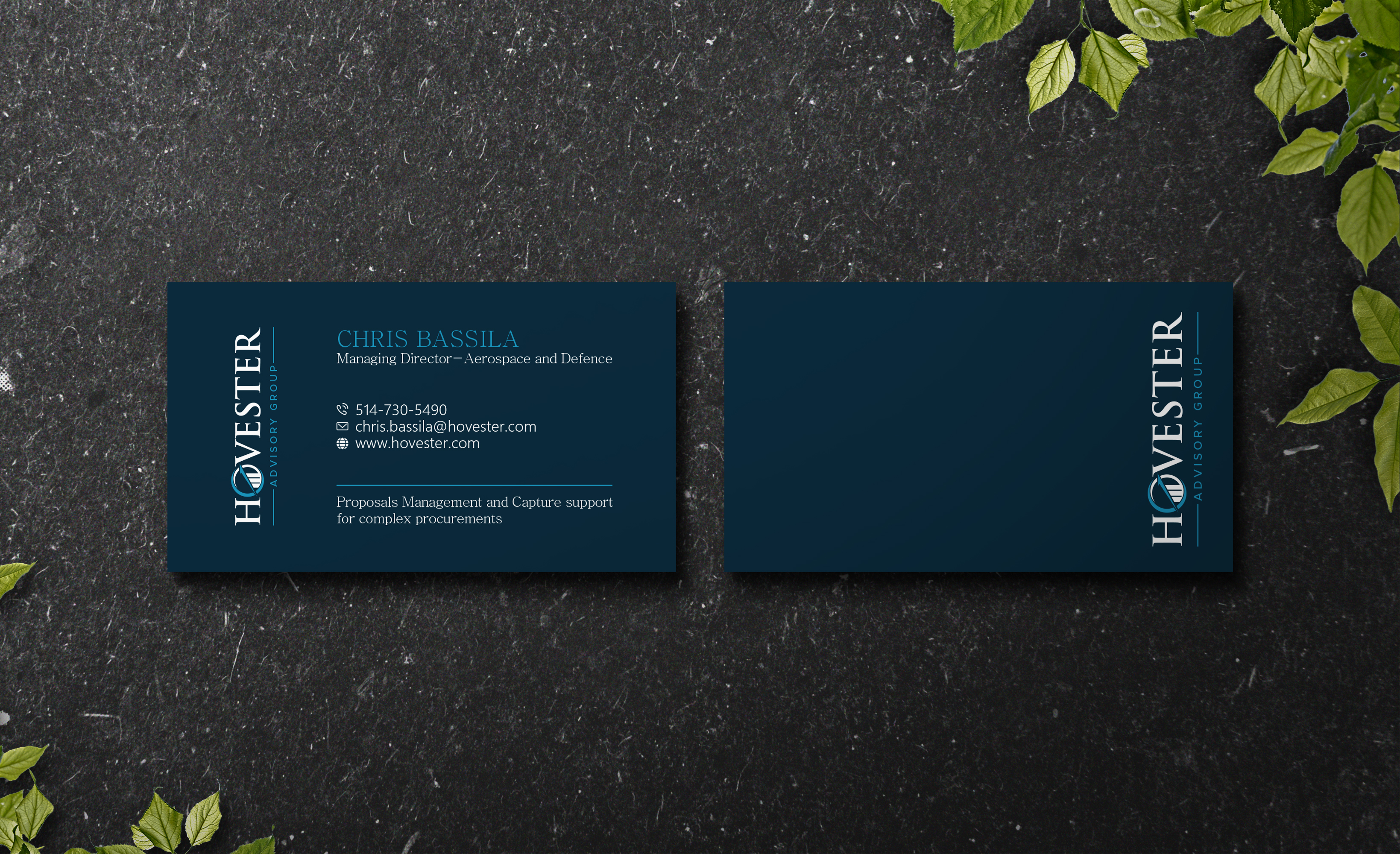 Business Card Design by Verified artistry (Design garden) for Hovester Advisory Group | Design #28599067