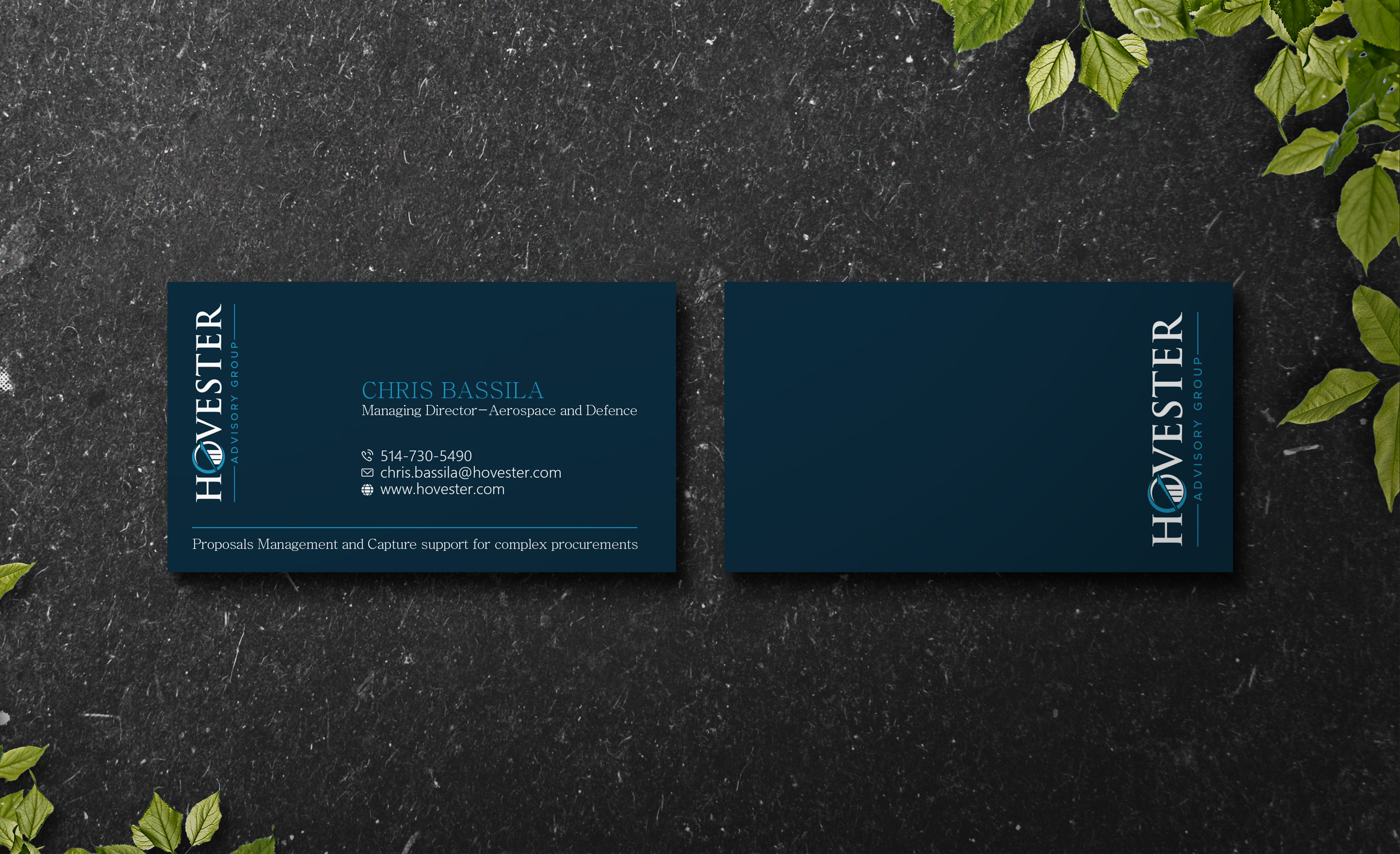 Business Card Design by Verified artistry (Design garden) for Hovester Advisory Group | Design #28599070