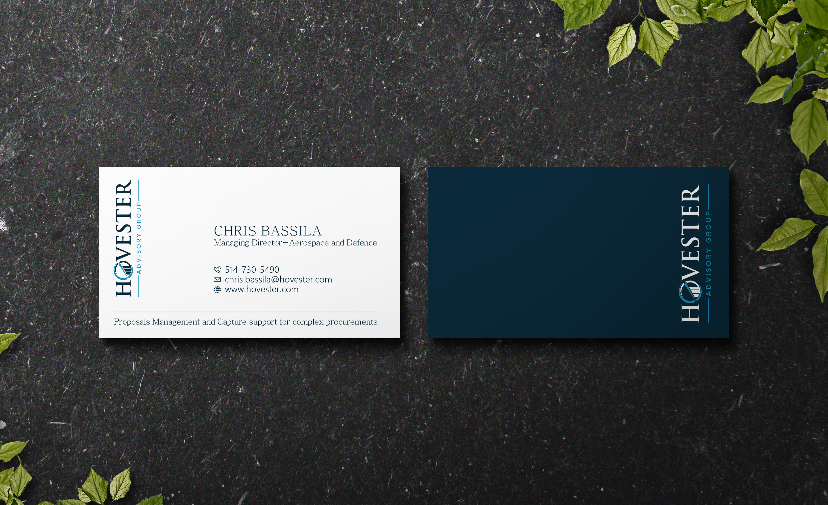 Business Card Design by Verified artistry (Design garden) for Hovester Advisory Group | Design #28599077
