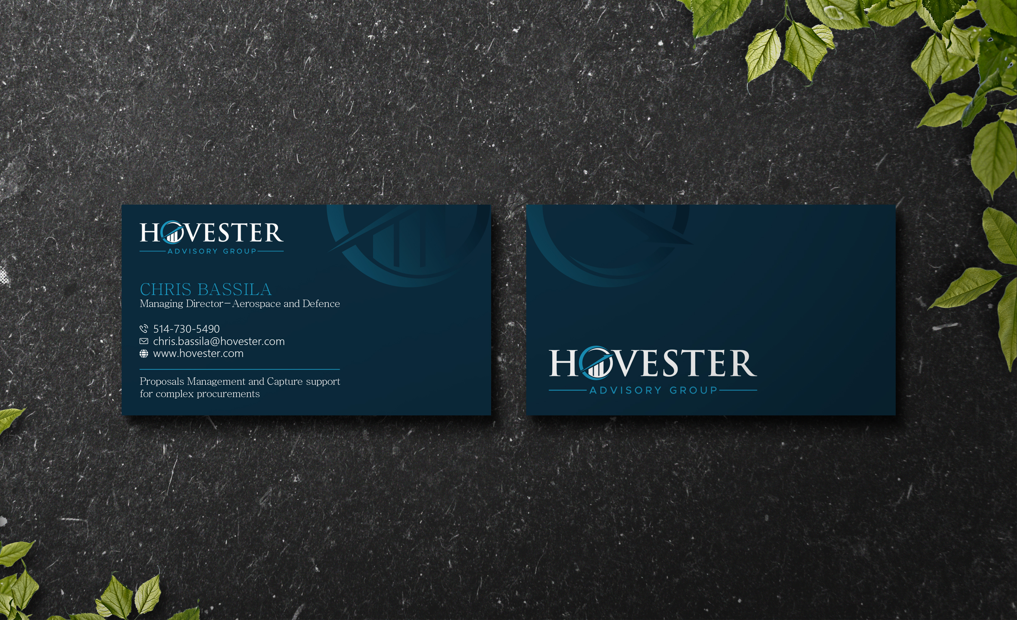 Business Card Design by Verified artistry (Design garden) for Hovester Advisory Group | Design #28599079