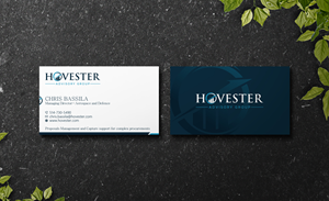 Business Card Design by Verified artistry (Design garden) for Hovester Advisory Group | Design: #28599083