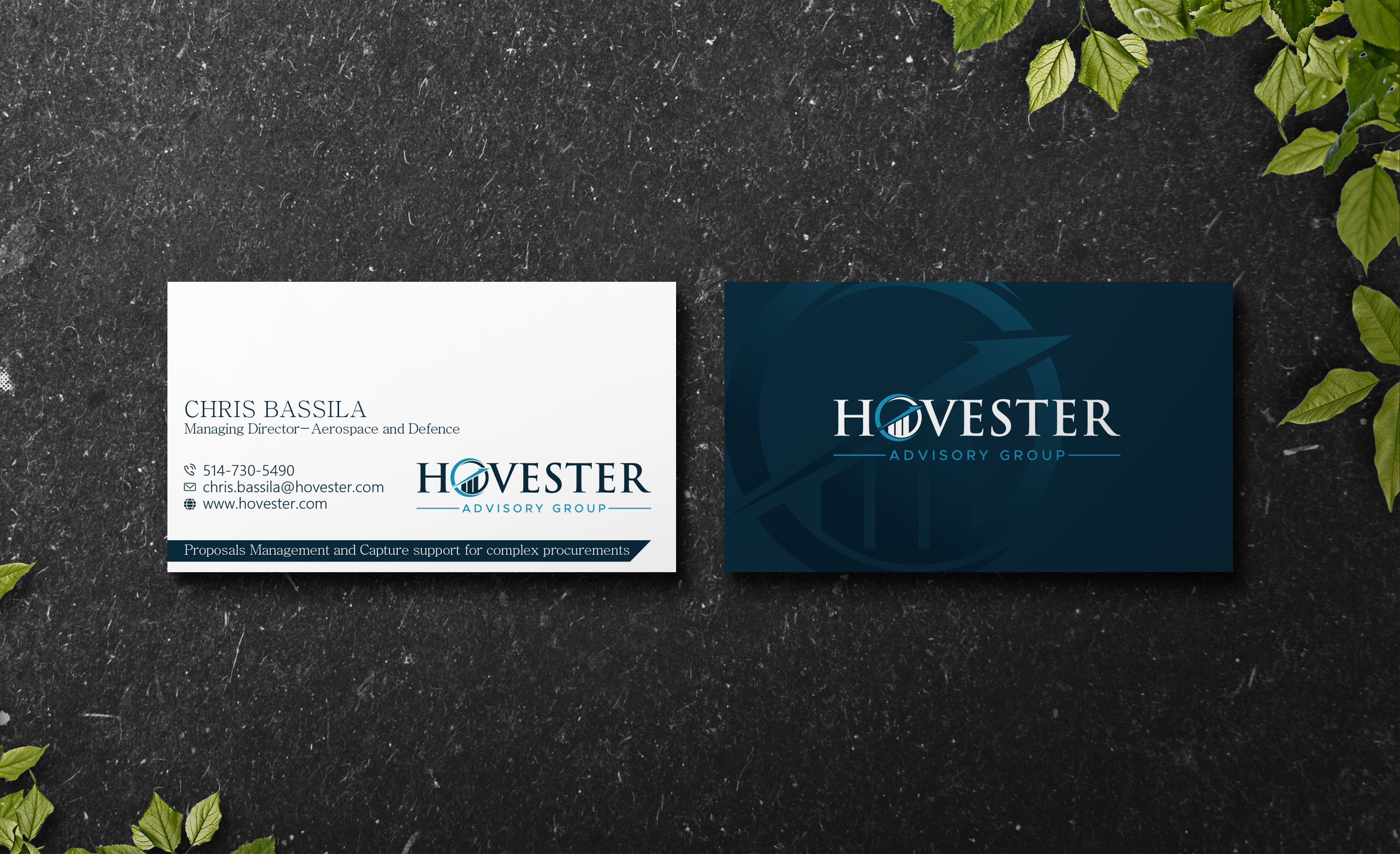 Business Card Design by Verified artistry (Design garden) for Hovester Advisory Group | Design #28599084