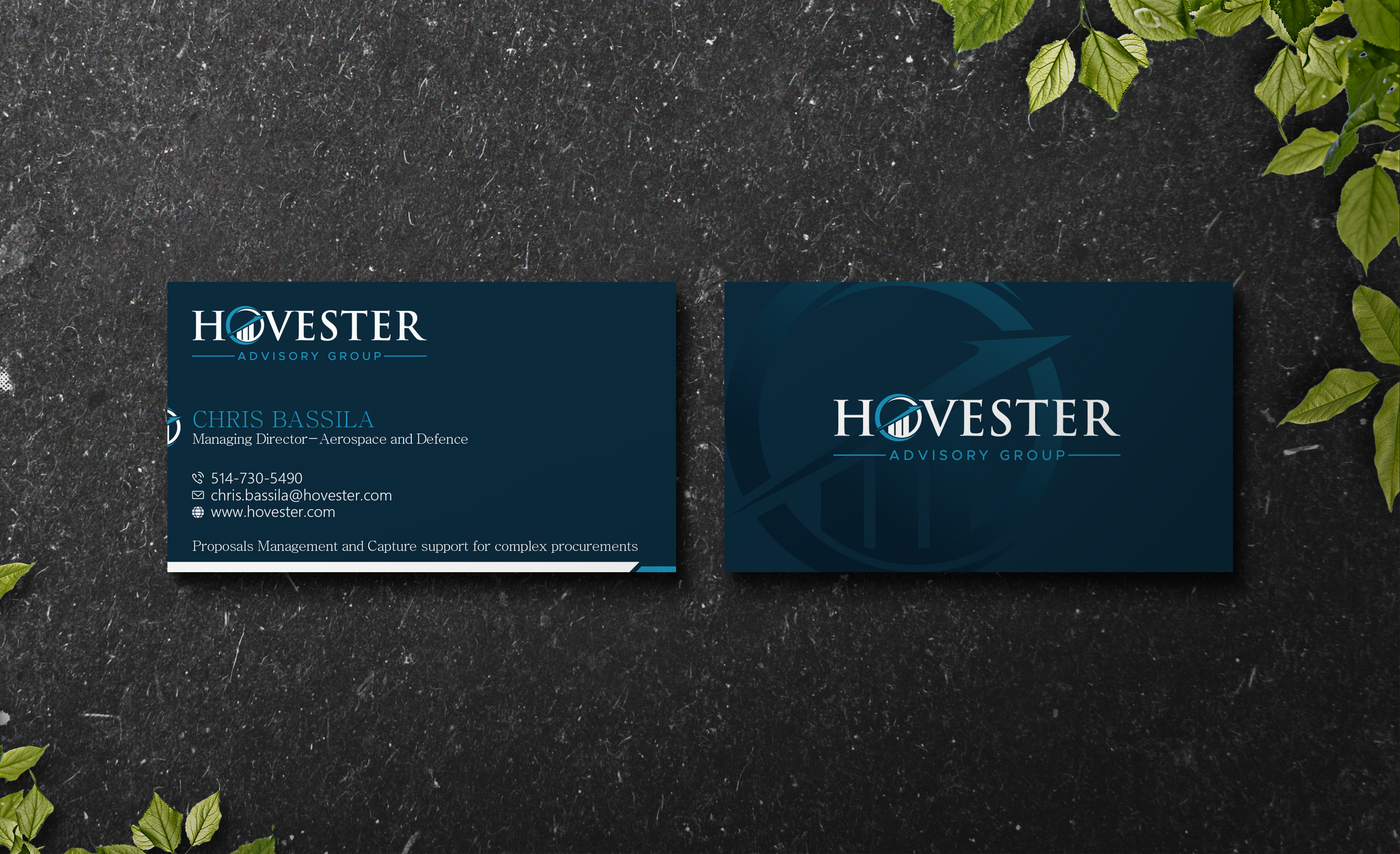 Business Card Design by Verified artistry (Design garden) for Hovester Advisory Group | Design #28599086