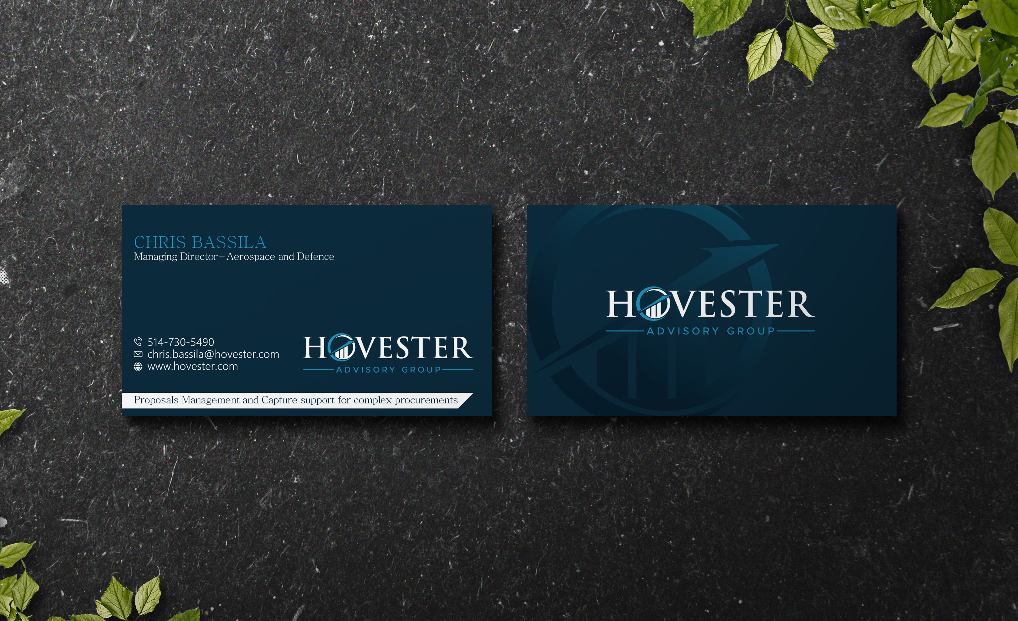 Business Card Design by Verified artistry (Design garden) for Hovester Advisory Group | Design #28599089