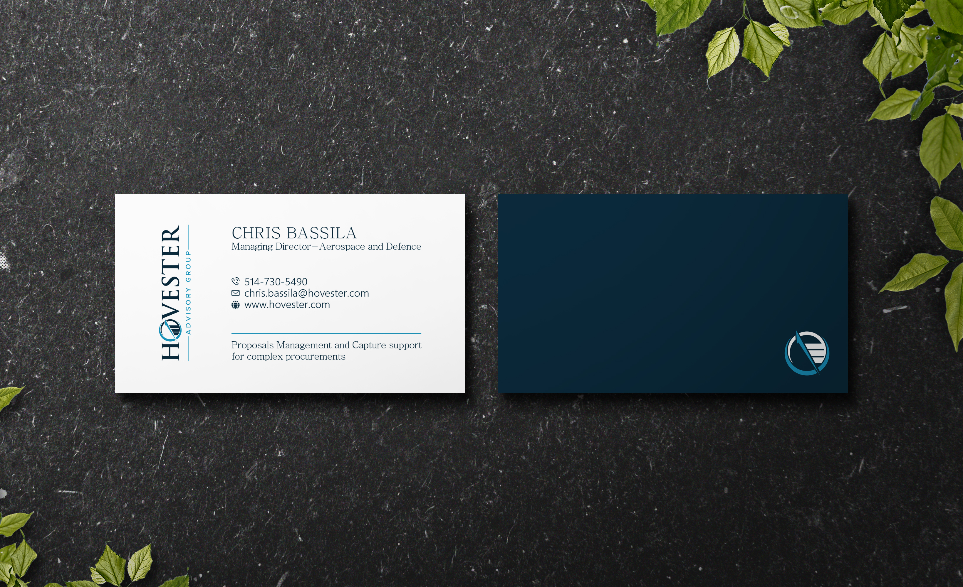 Business Card Design by Verified artistry (Design garden) for Hovester Advisory Group | Design #28610597
