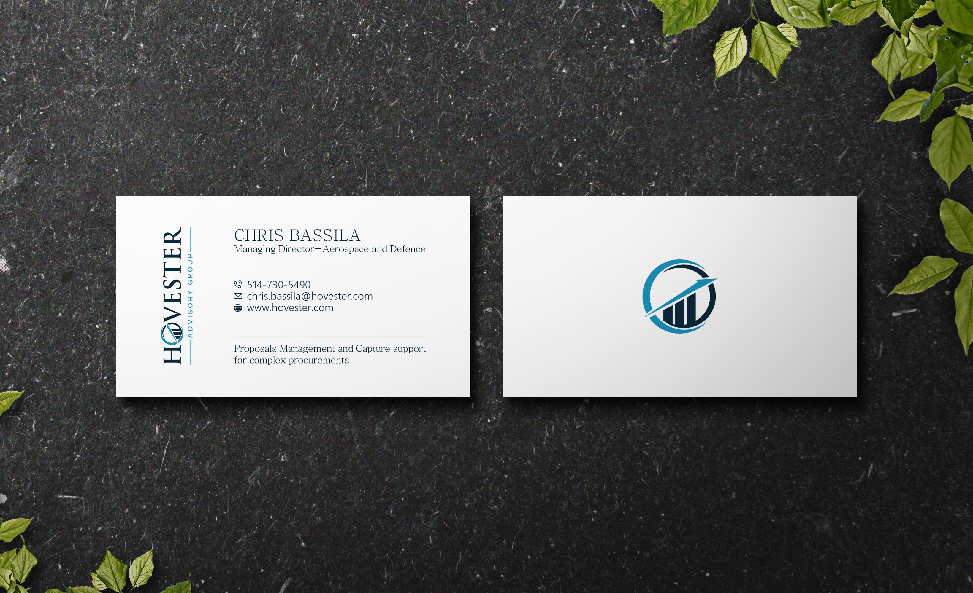 Business Card Design by Verified artistry (Design garden) for Hovester Advisory Group | Design #28610598