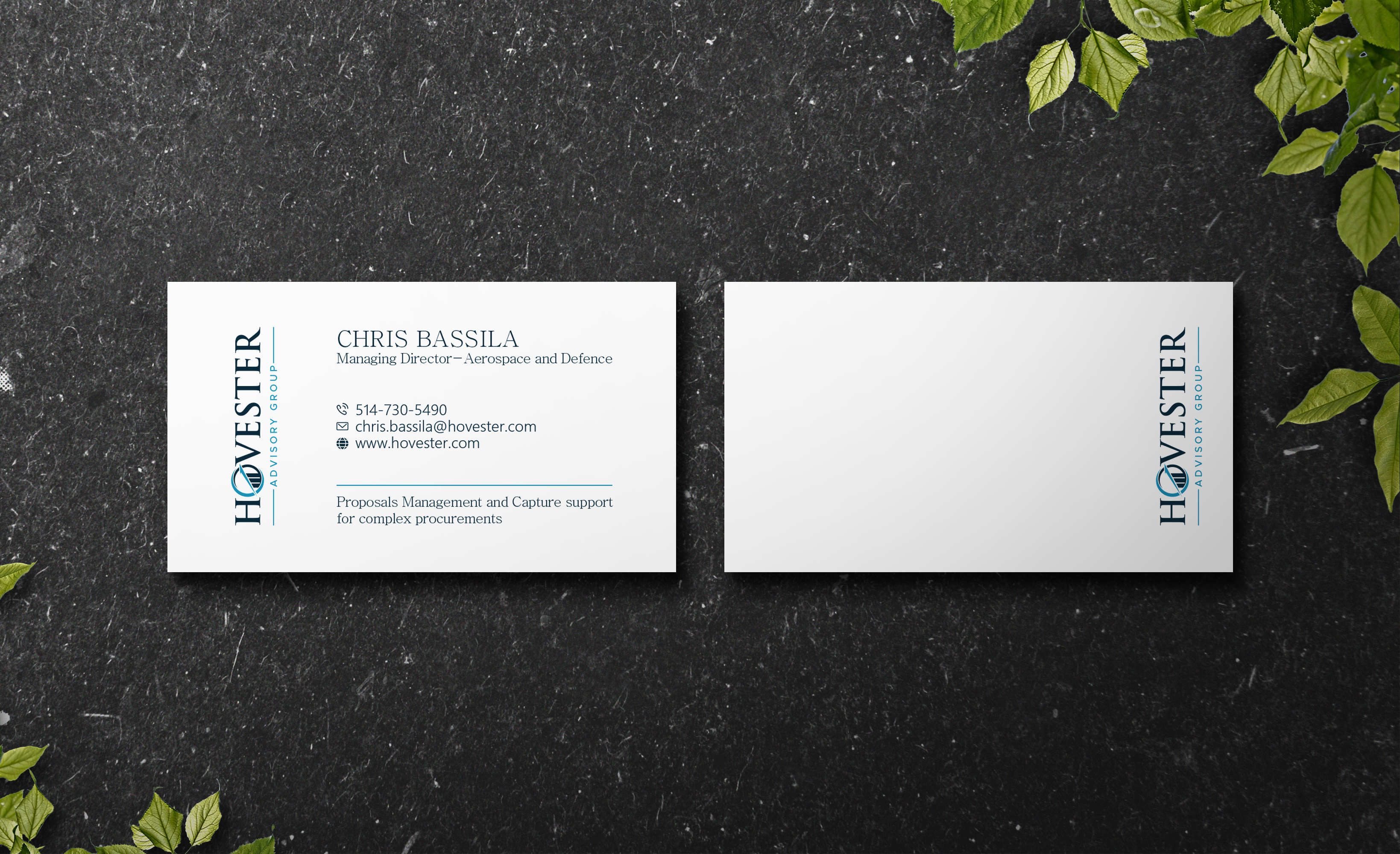 Business Card Design by Verified artistry (Design garden) for Hovester Advisory Group | Design #28610599