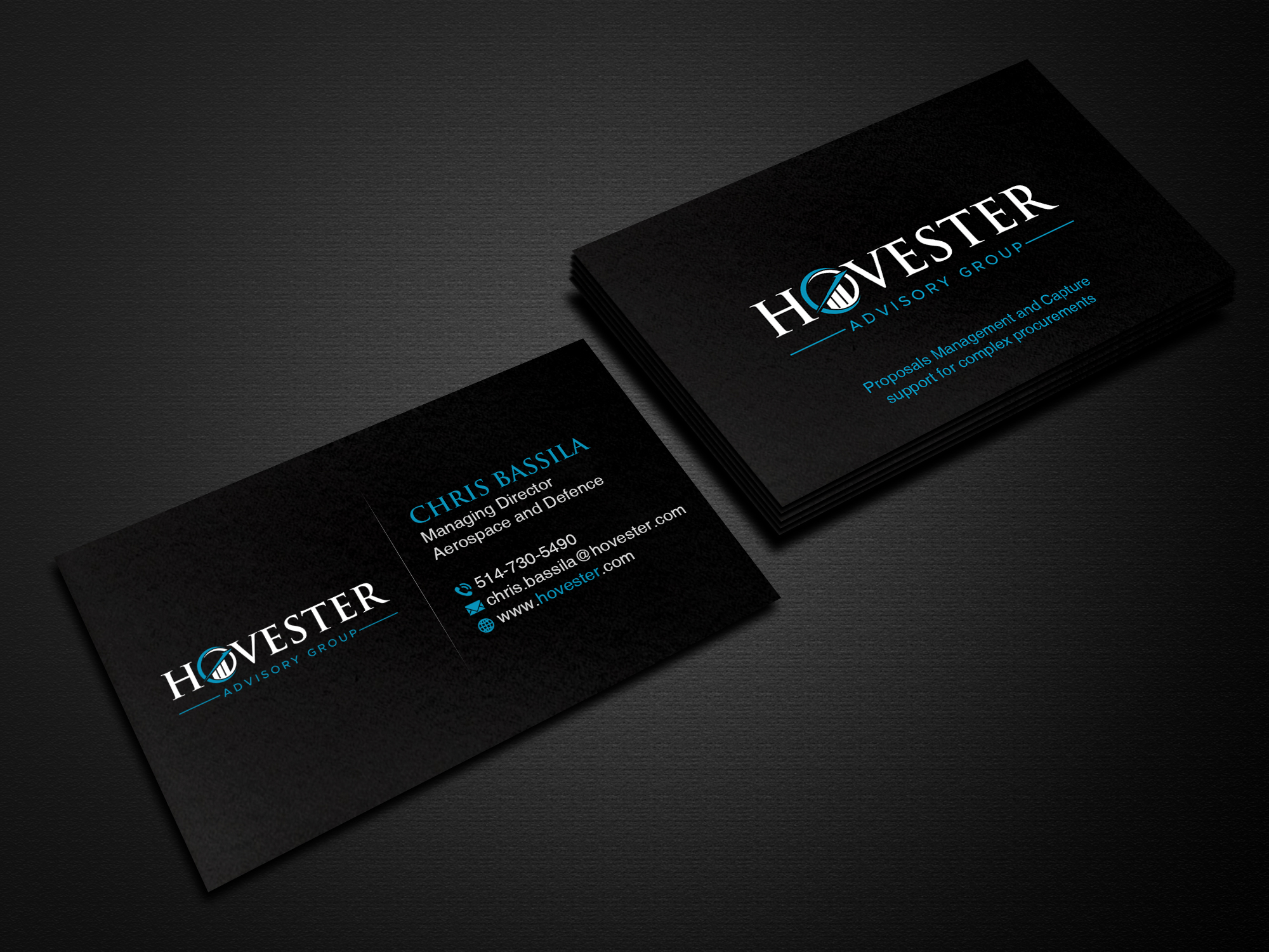 Business Card Design by Creations Box 2015 for Hovester Advisory Group | Design #28594958