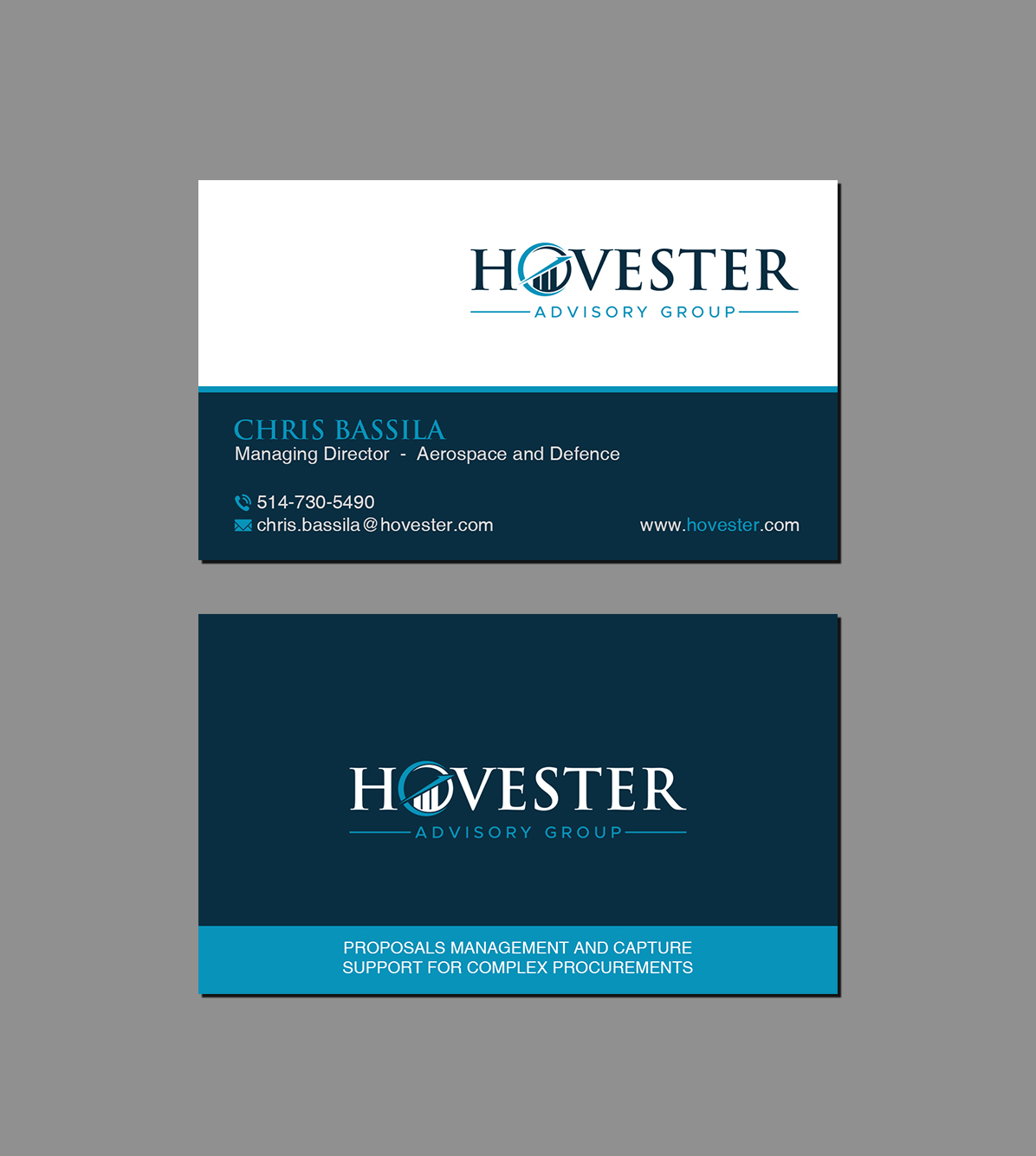 Business Card Design by Creations Box 2015 for Hovester Advisory Group | Design #28597462