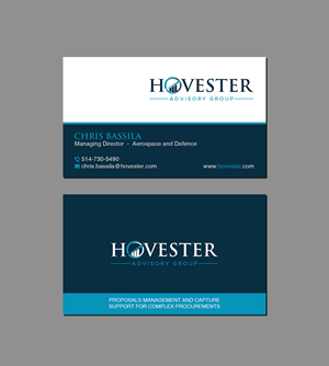 Business Card Design by Creations Box 2015 for Hovester Advisory Group | Design: #28597462