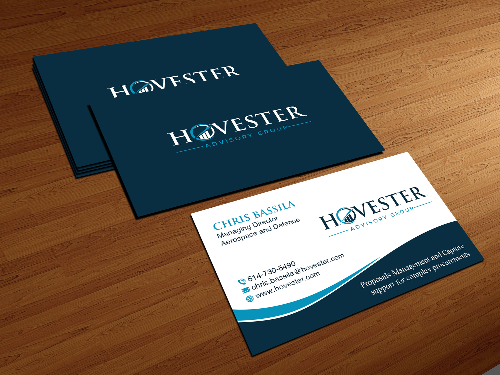 Business Card Design by Creations Box 2015 for Hovester Advisory Group | Design #28597473