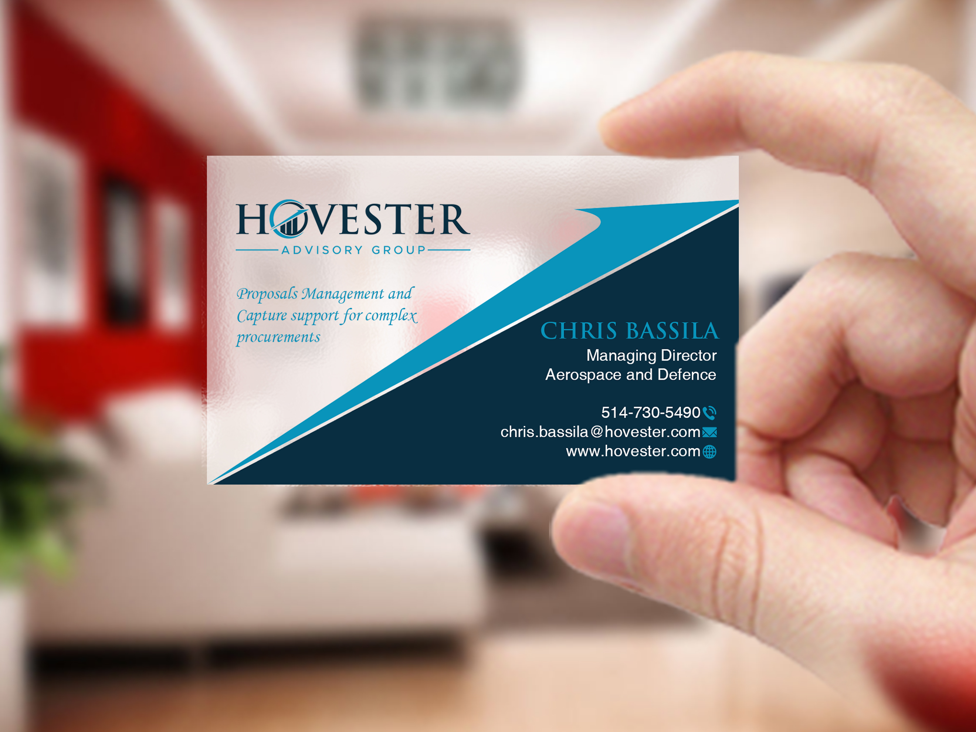 Business Card Design by Creations Box 2015 for Hovester Advisory Group | Design #28603952