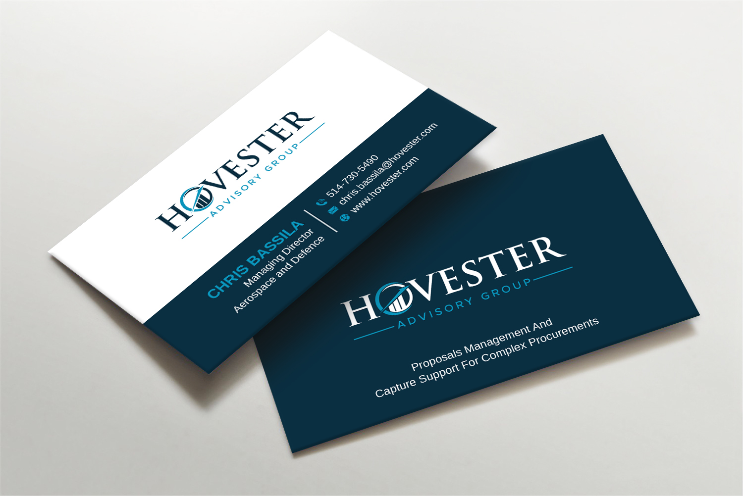 Business Card Design by LAXMI DESIGNHUB for Hovester Advisory Group | Design #28594548