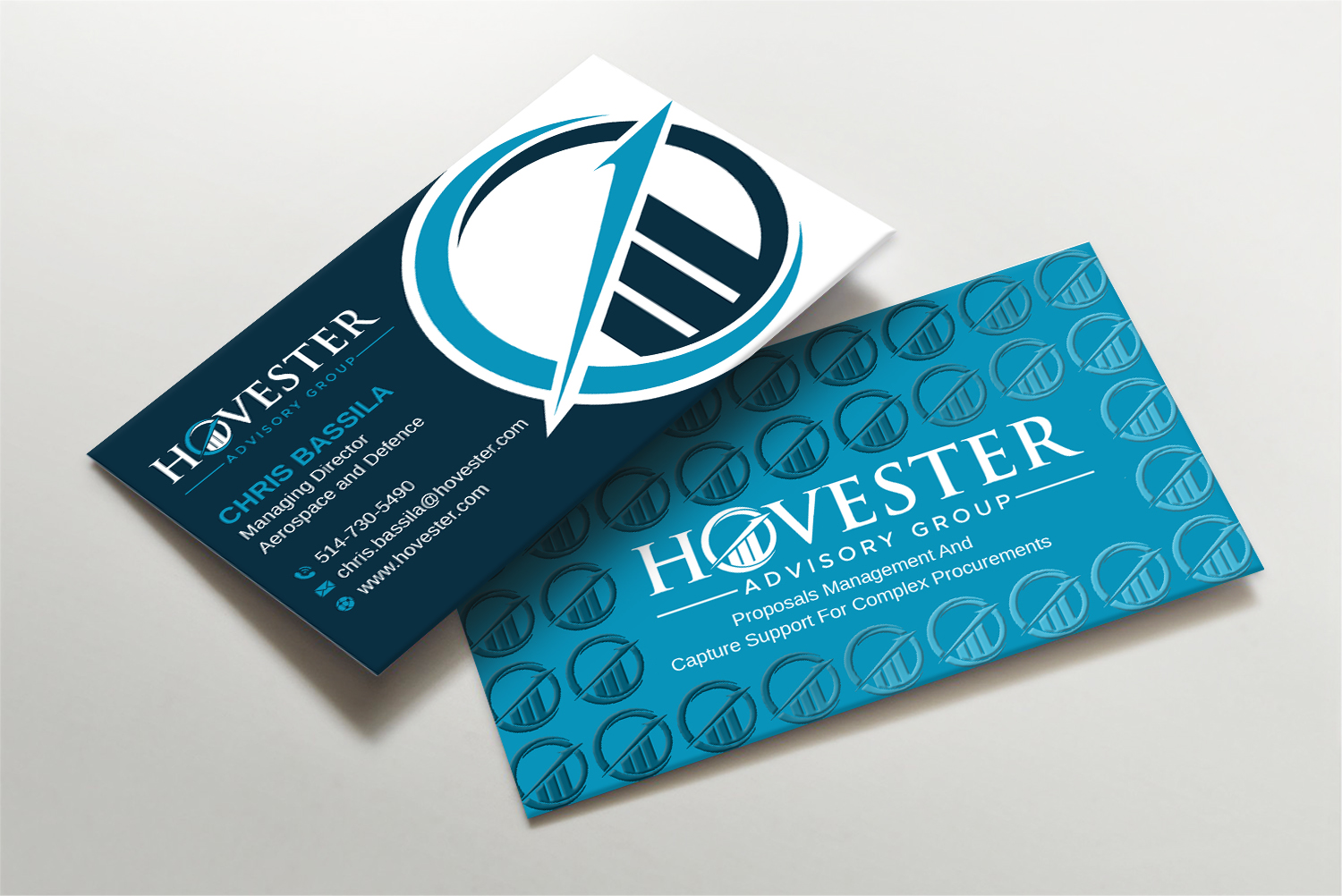 Business Card Design by LAXMI DESIGNHUB for Hovester Advisory Group | Design #28594550