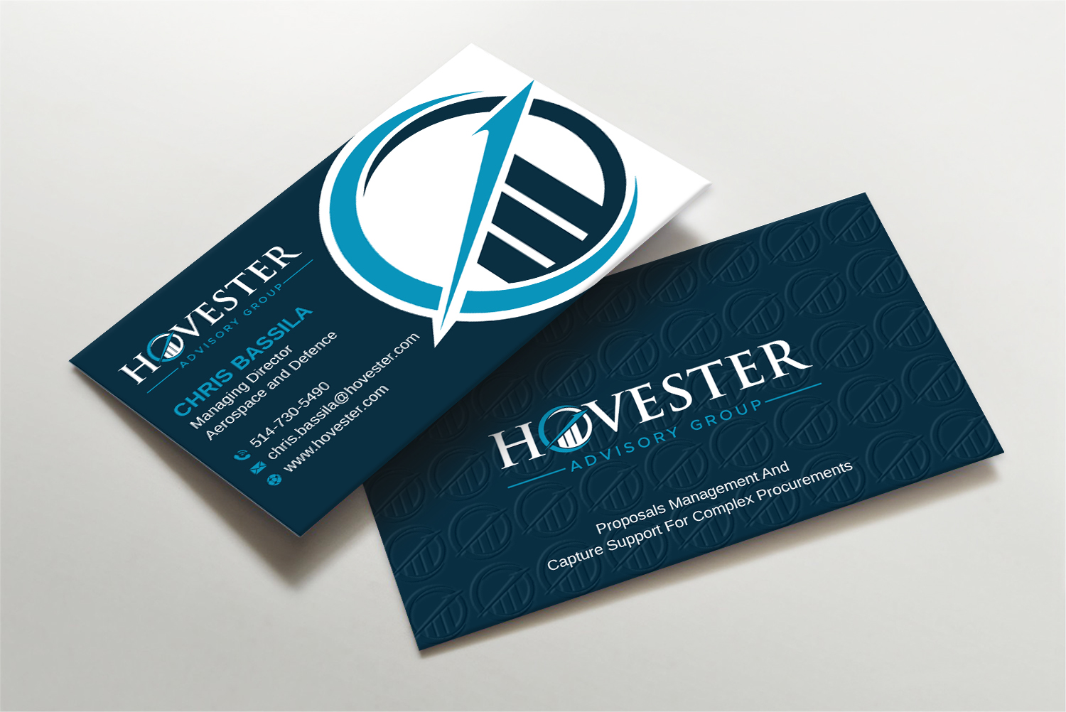 Business Card Design by LAXMI DESIGNHUB for Hovester Advisory Group | Design #28594551