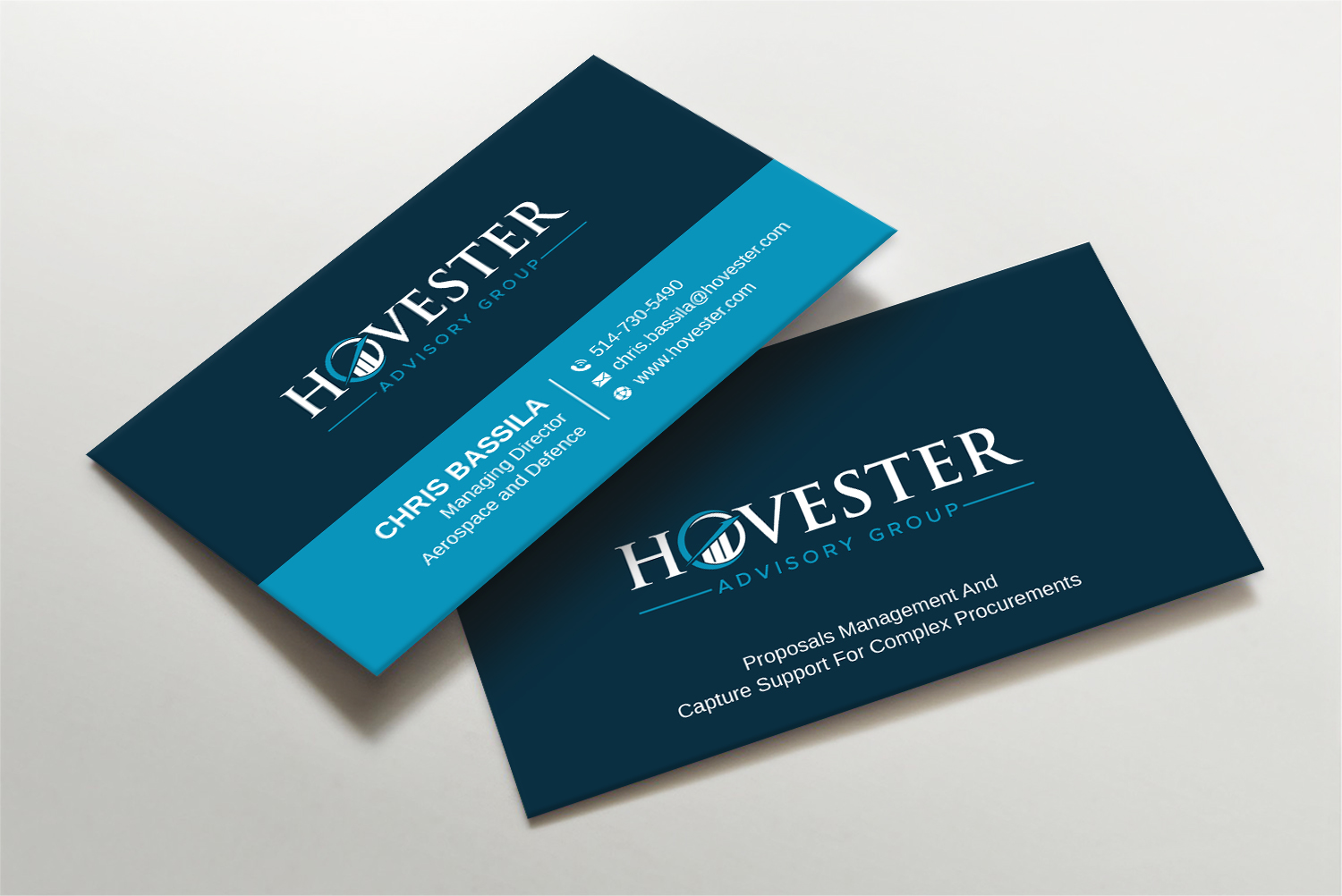 Business Card Design by LAXMI DESIGNHUB for Hovester Advisory Group | Design #28594570