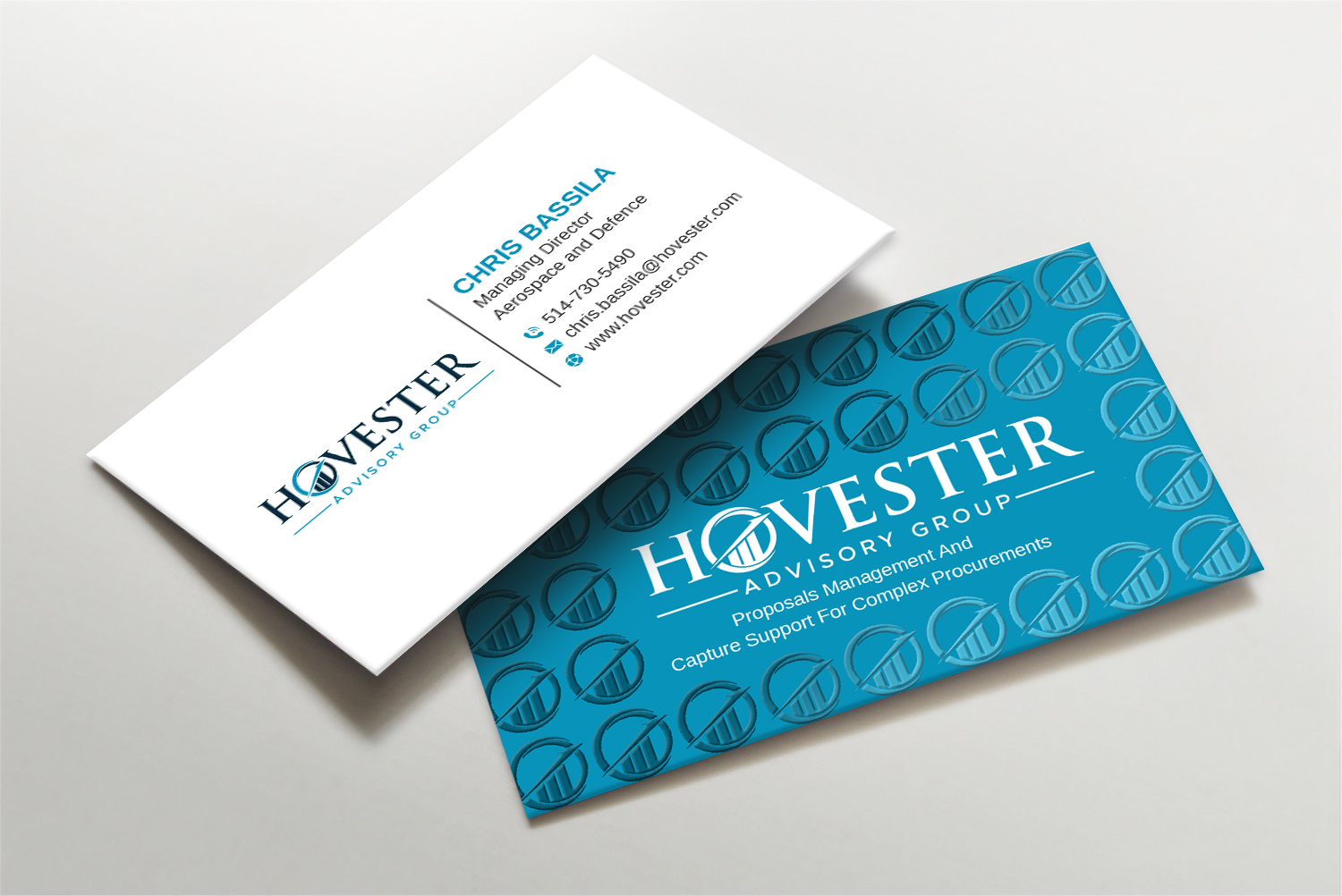 Business Card Design by LAXMI DESIGNHUB for Hovester Advisory Group | Design #28594576