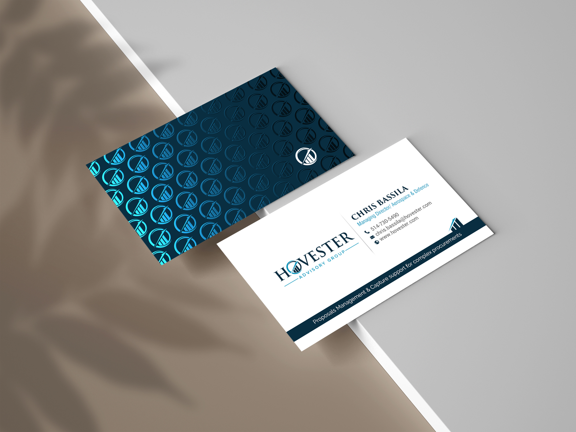 Business Card Design by chandrayaan.creative for Hovester Advisory Group | Design #28595727