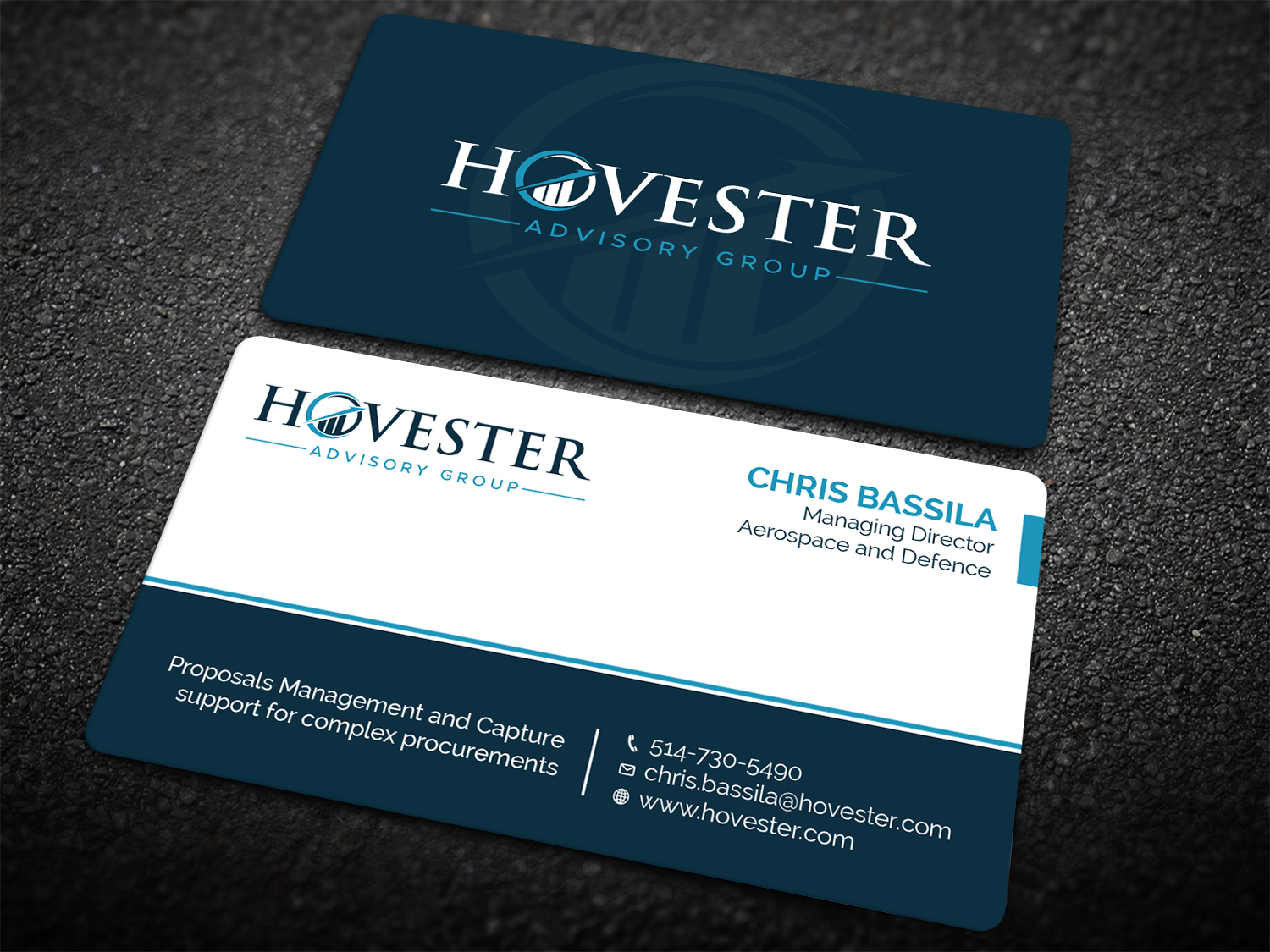 Business Card Design by Tripti Ranjan Gain for Hovester Advisory Group | Design #28594106