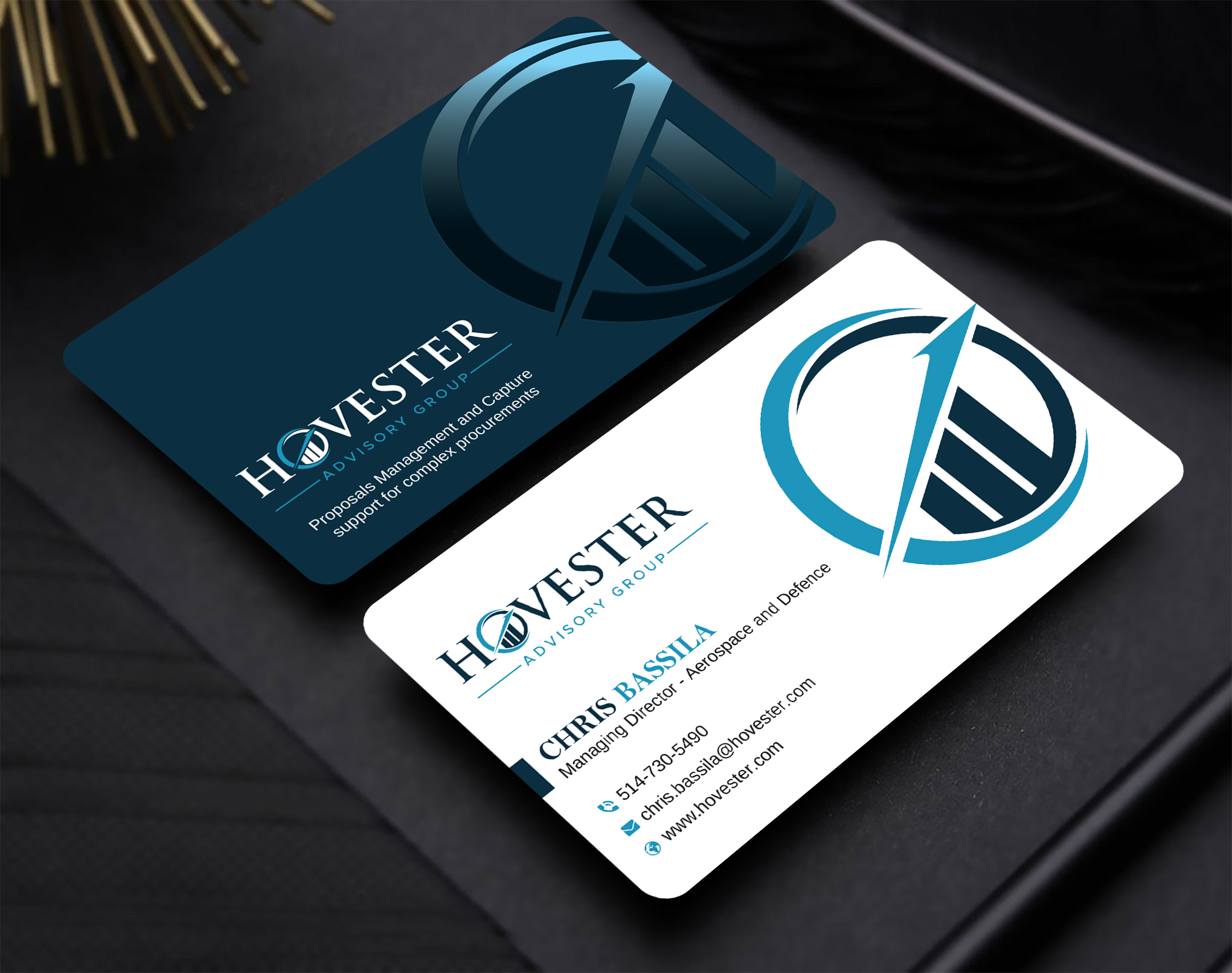 Business Card Design by Uttom 2 for Hovester Advisory Group | Design #28595424