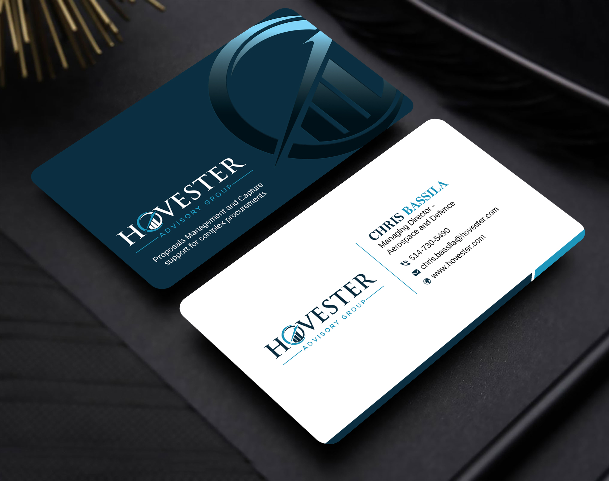 Business Card Design by Uttom 2 for Hovester Advisory Group | Design #28595426