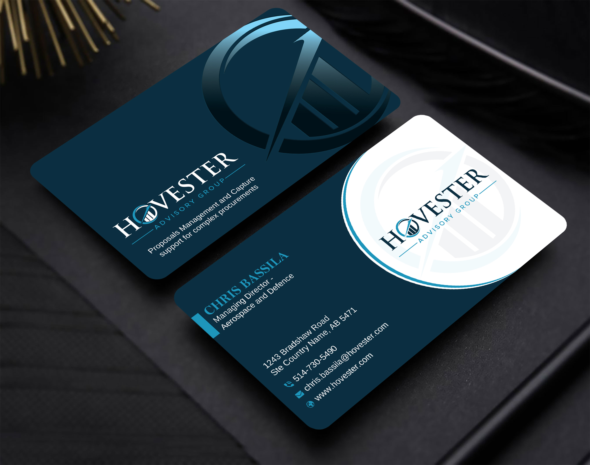 Business Card Design by Uttom 2 for Hovester Advisory Group | Design #28595427