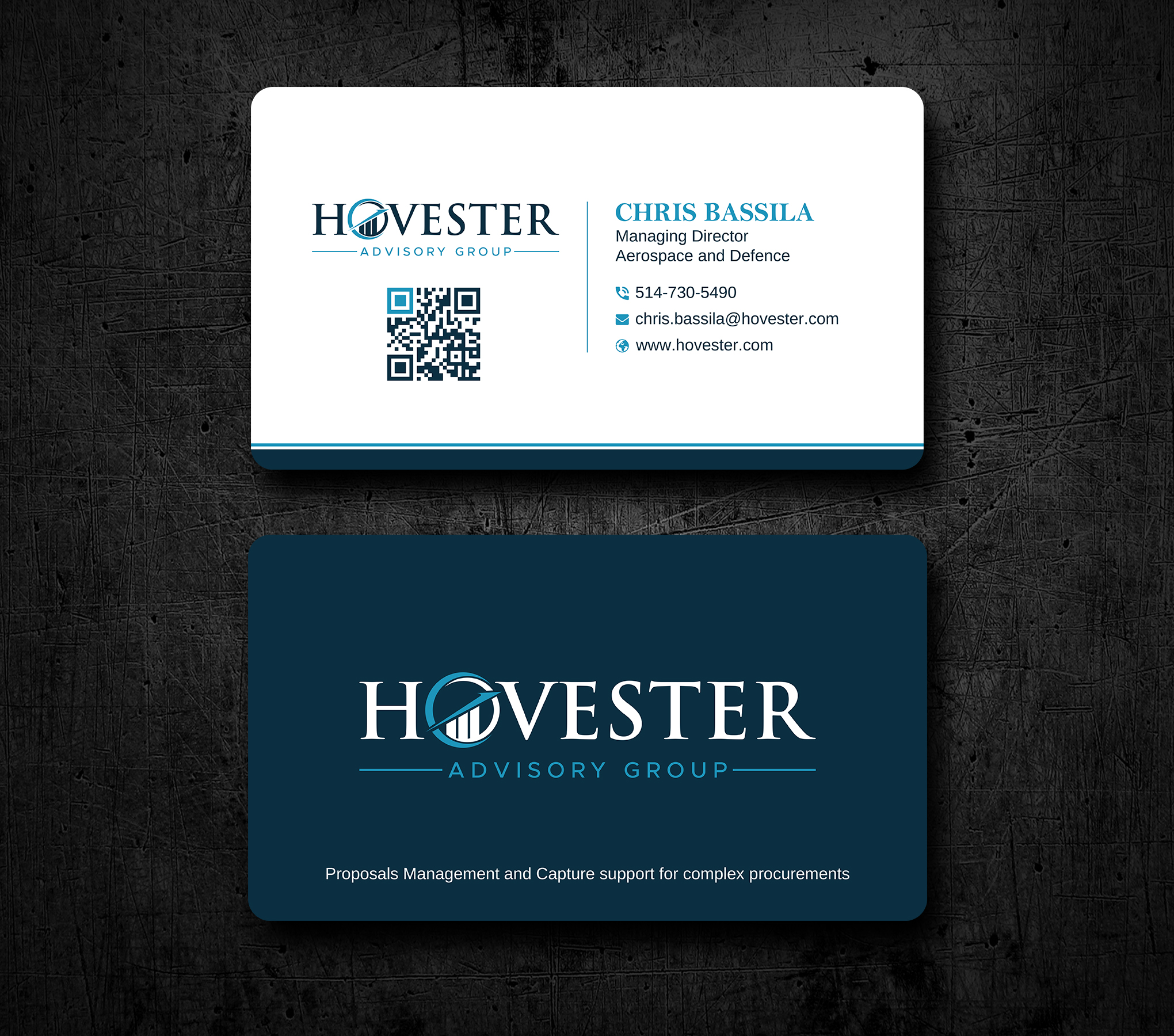 Design de Carte de Visite par Uttom 2 pour Hovester Advisory Group | Design #28615383