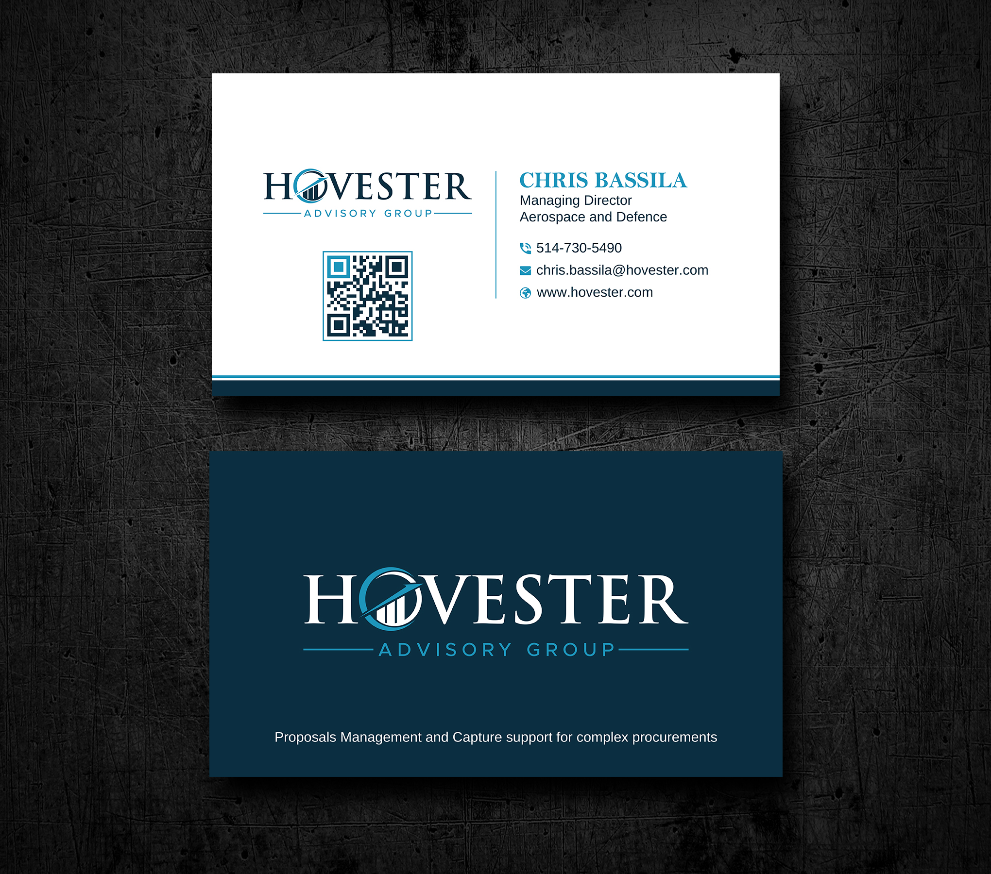 Business Card Design by Uttom 2 for Hovester Advisory Group | Design #28615384