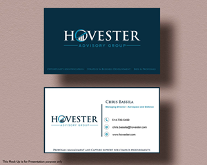 Business Card Design by AA Solutions for Hovester Advisory Group | Design: #28592947
