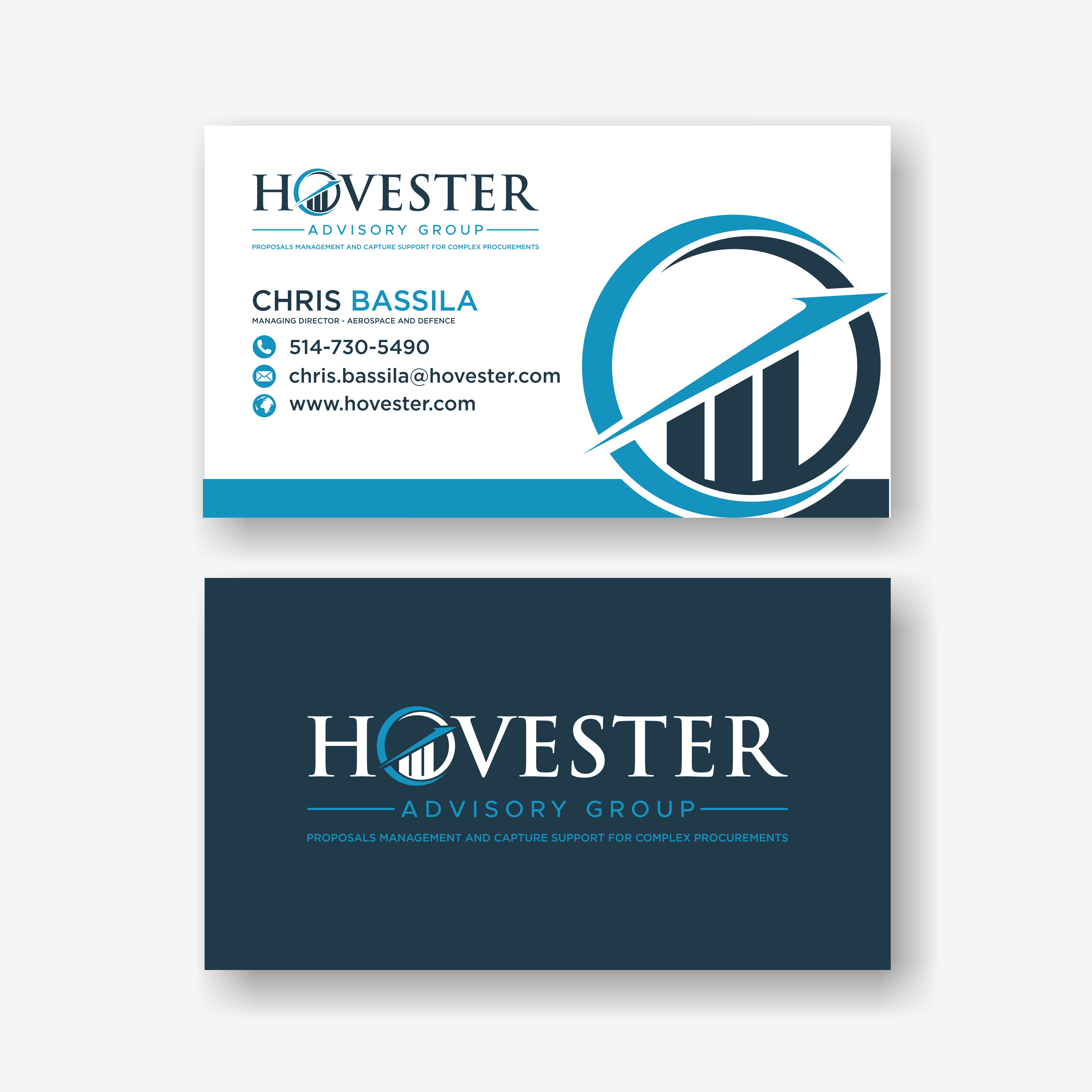 Business Card Design by Sela Art for Hovester Advisory Group | Design #28591866