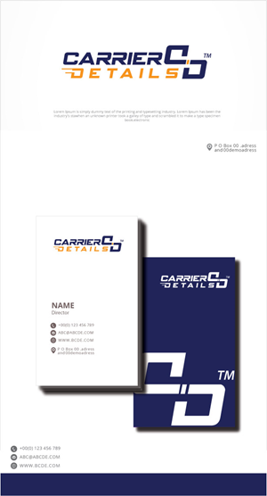 Logo Design by graphicevolution for Carrier Details LLC | Design: #28595971