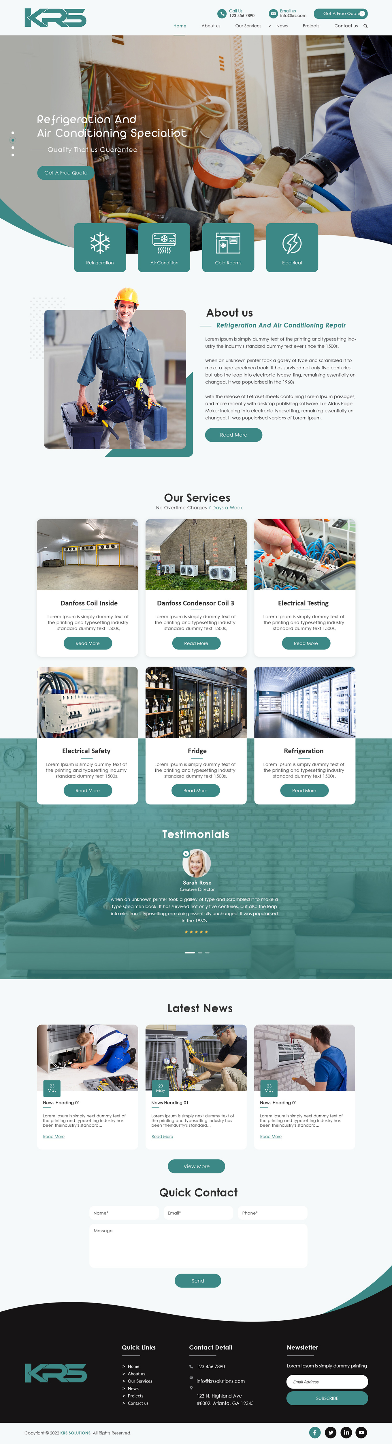 Web Design by bdesigner9 for KRS Solutions | Design #28610601
