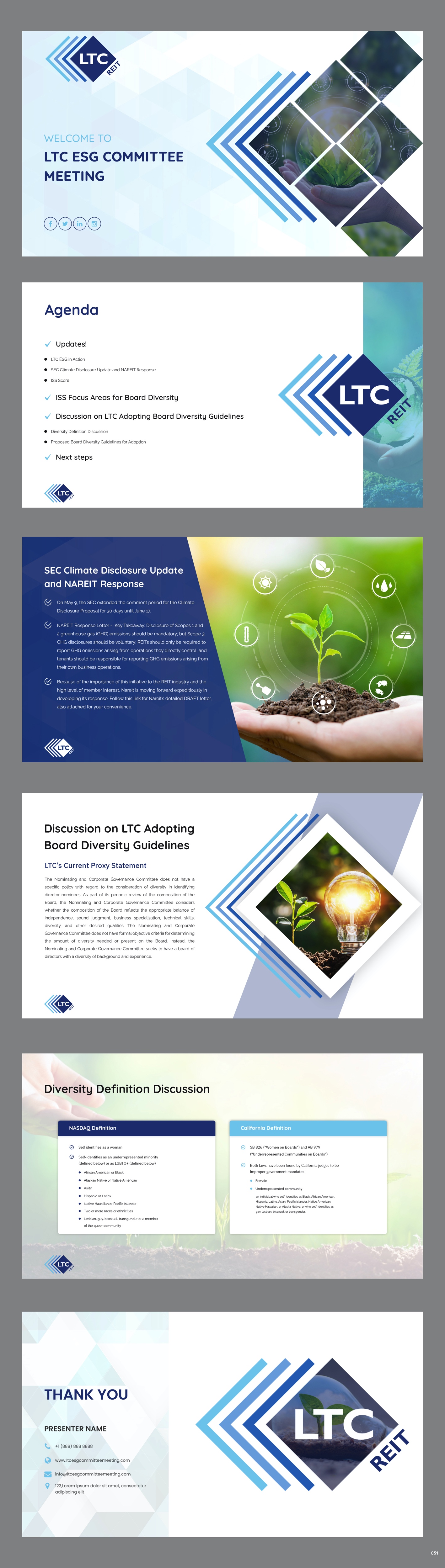 PowerPoint Design by pb for LTC Properties | Design #28602104