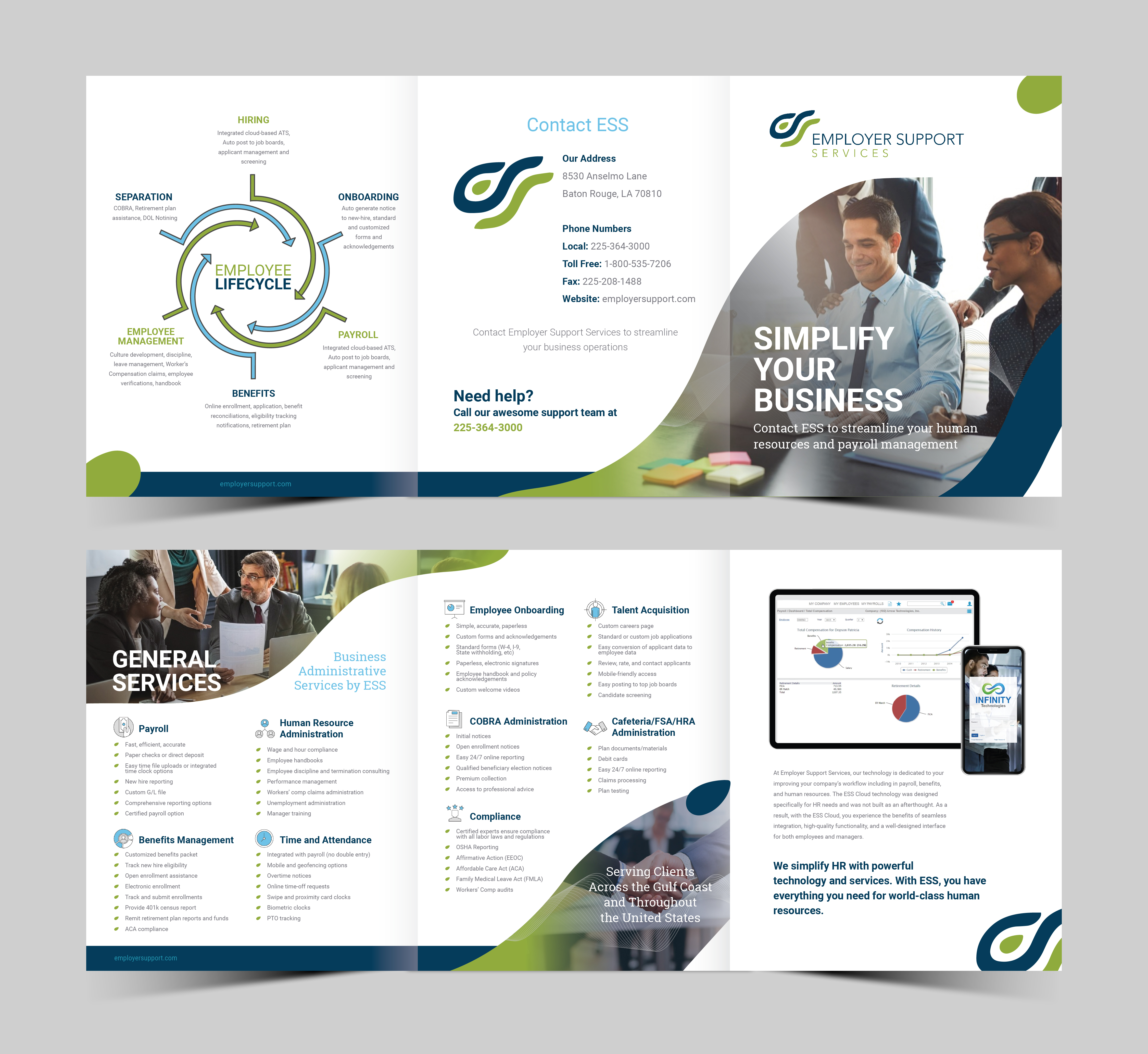 Brochure Design by Mikai!13 for Employer Support Services, Inc. | Design #28604129