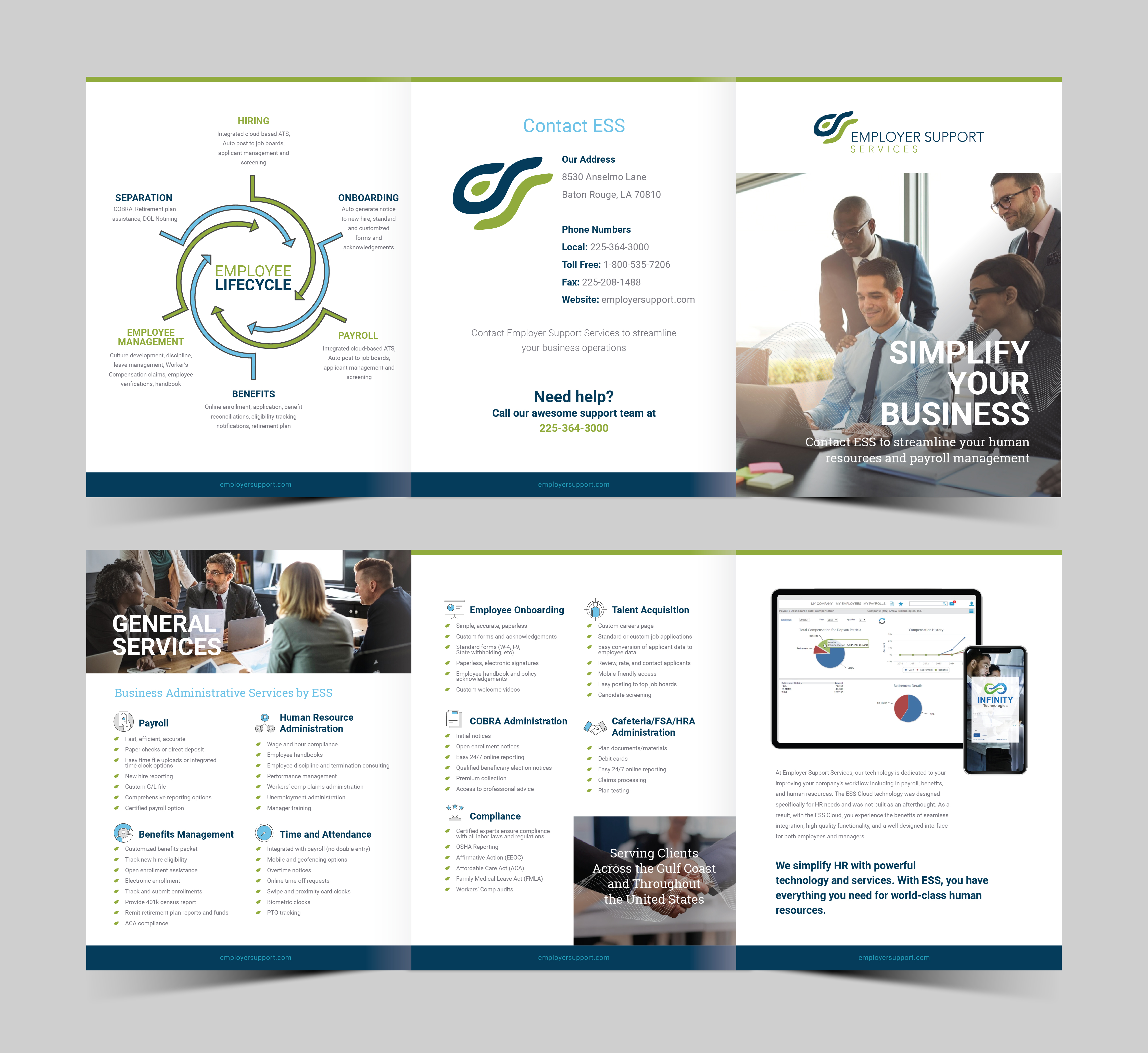 Brochure Design by Mikai!13 for Employer Support Services, Inc. | Design #28604224