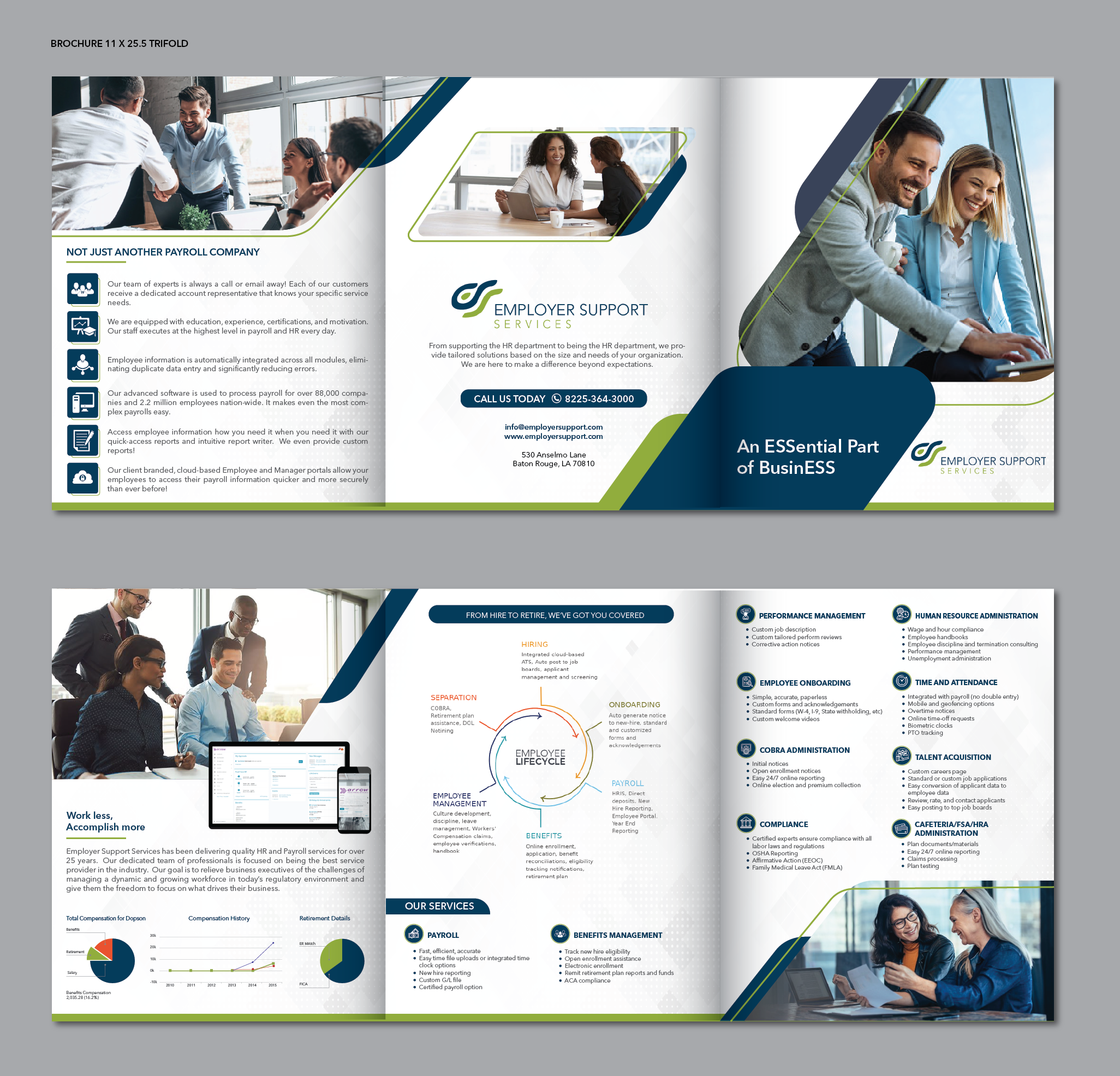 Diseño de Brochure por alex989 para Employer Support Services, Inc. | Diseño #28635275