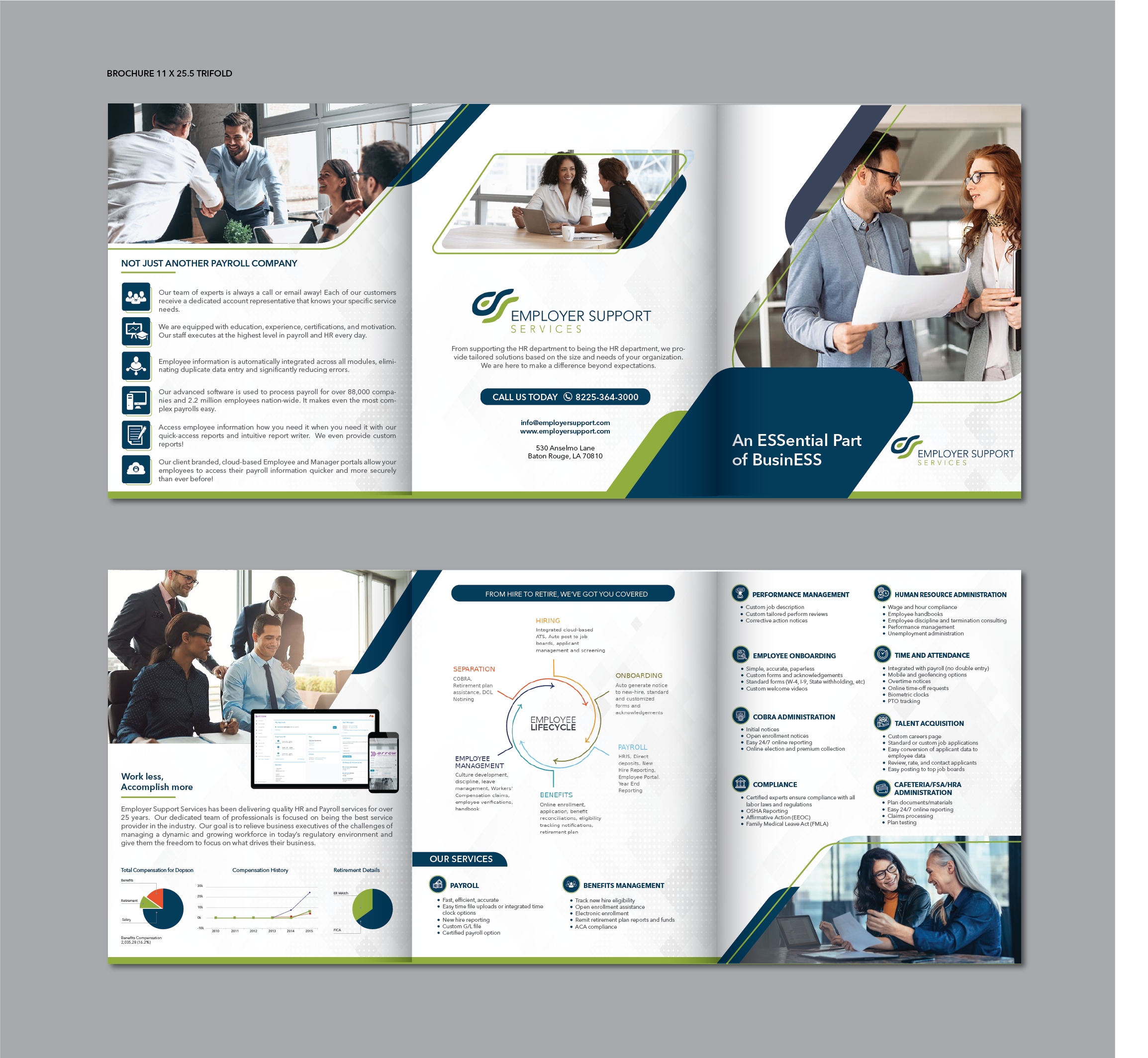 Brochure Design by alex989 for Employer Support Services, Inc. | Design #28657298