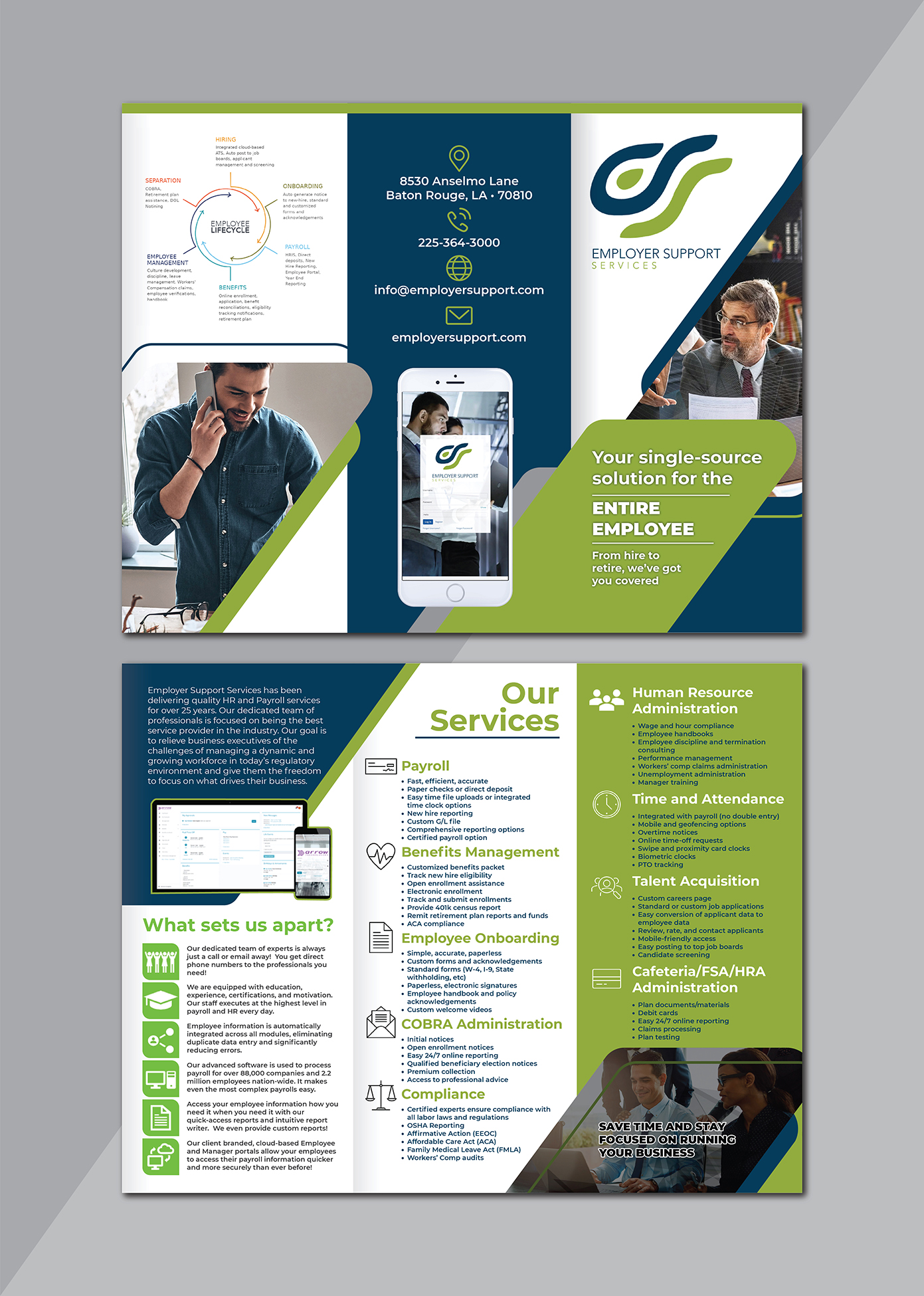 Brochure Design by Deziners Zone for Employer Support Services, Inc. | Design #28600728