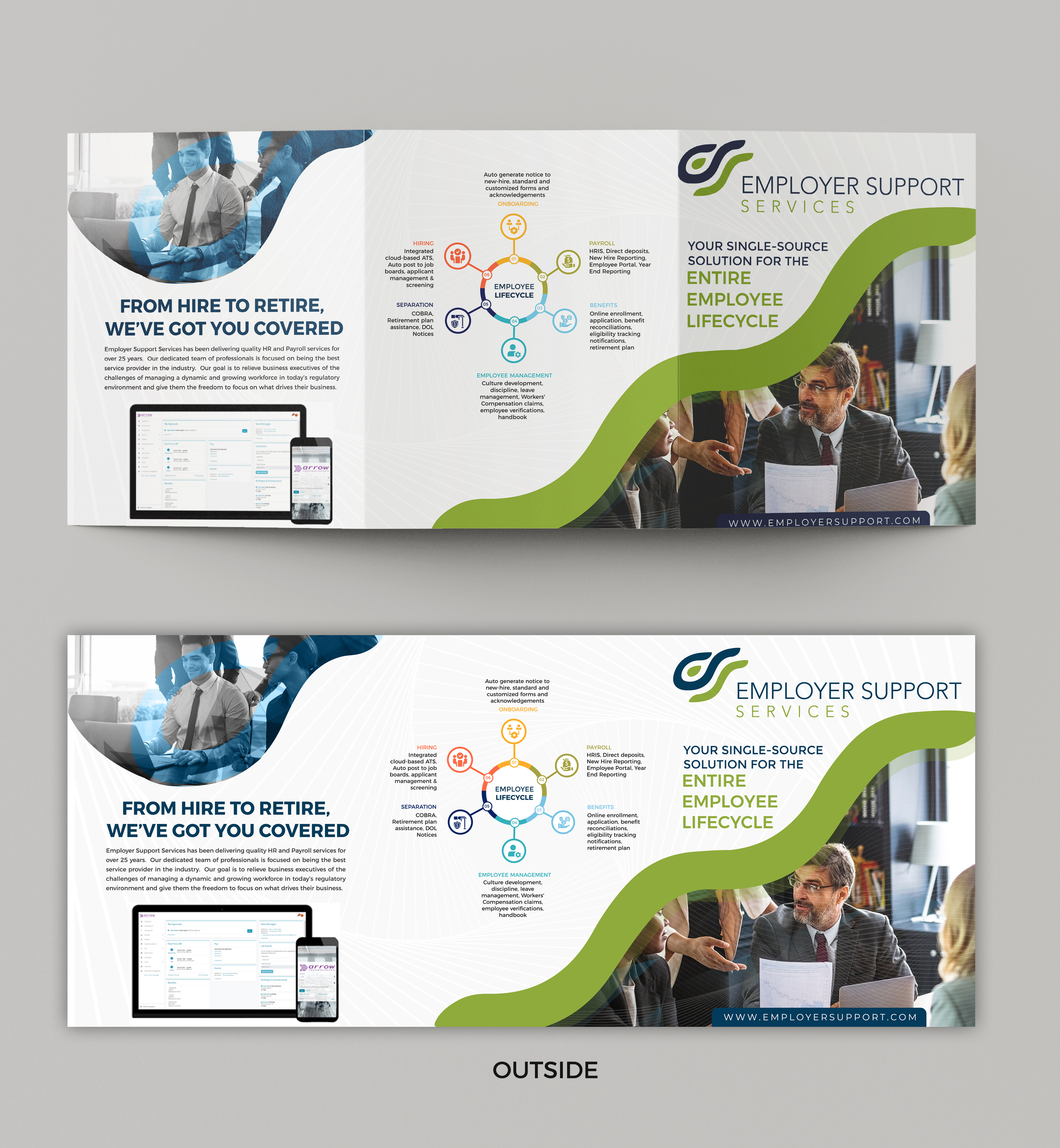 Brochure Design by SAI DESIGNS for Employer Support Services, Inc. | Design #28609179