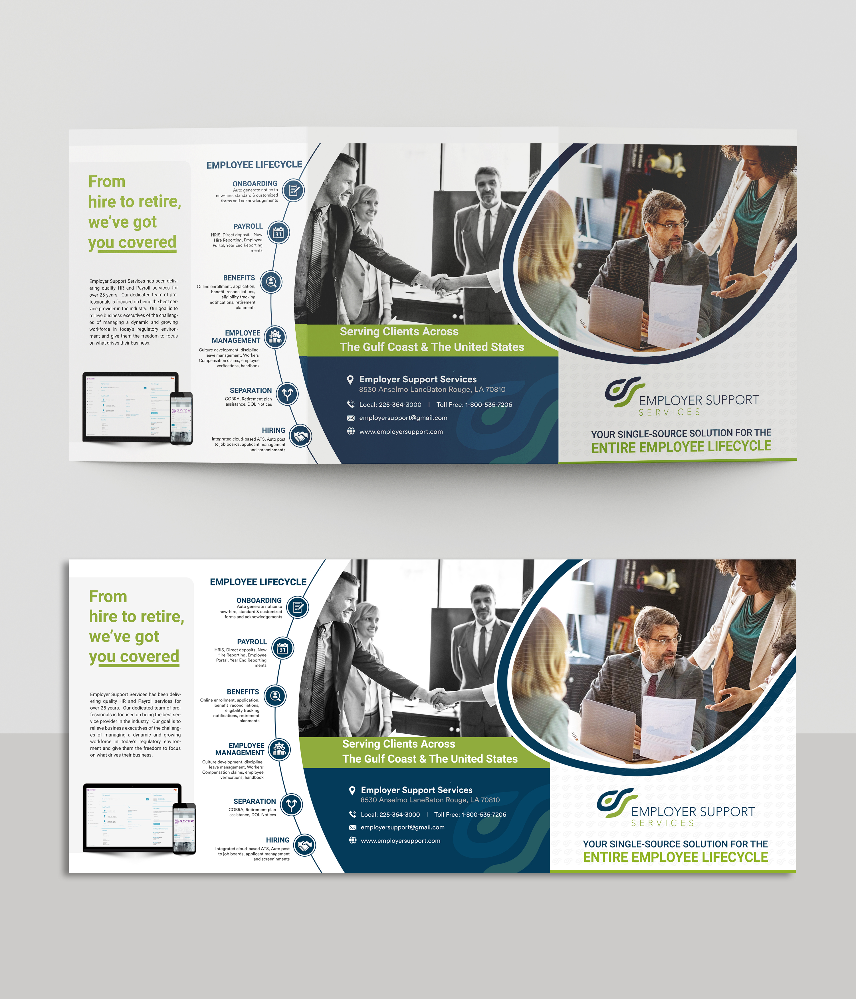 Brochure Design by SAI DESIGNS for Employer Support Services, Inc. | Design #28609387